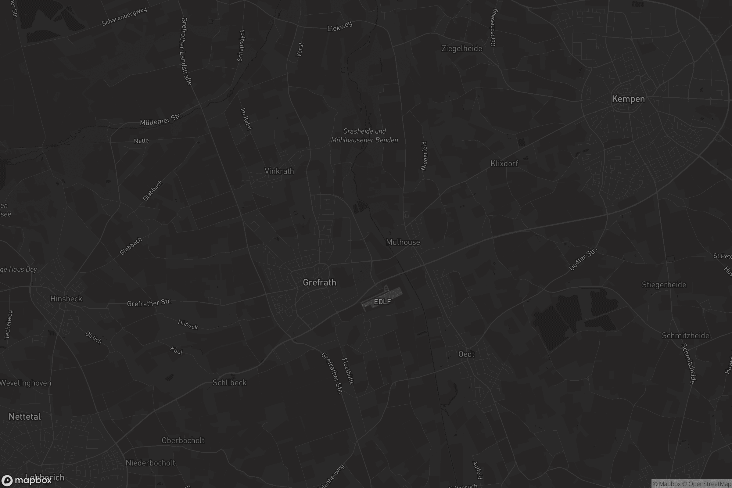 Karte von Grefrath
