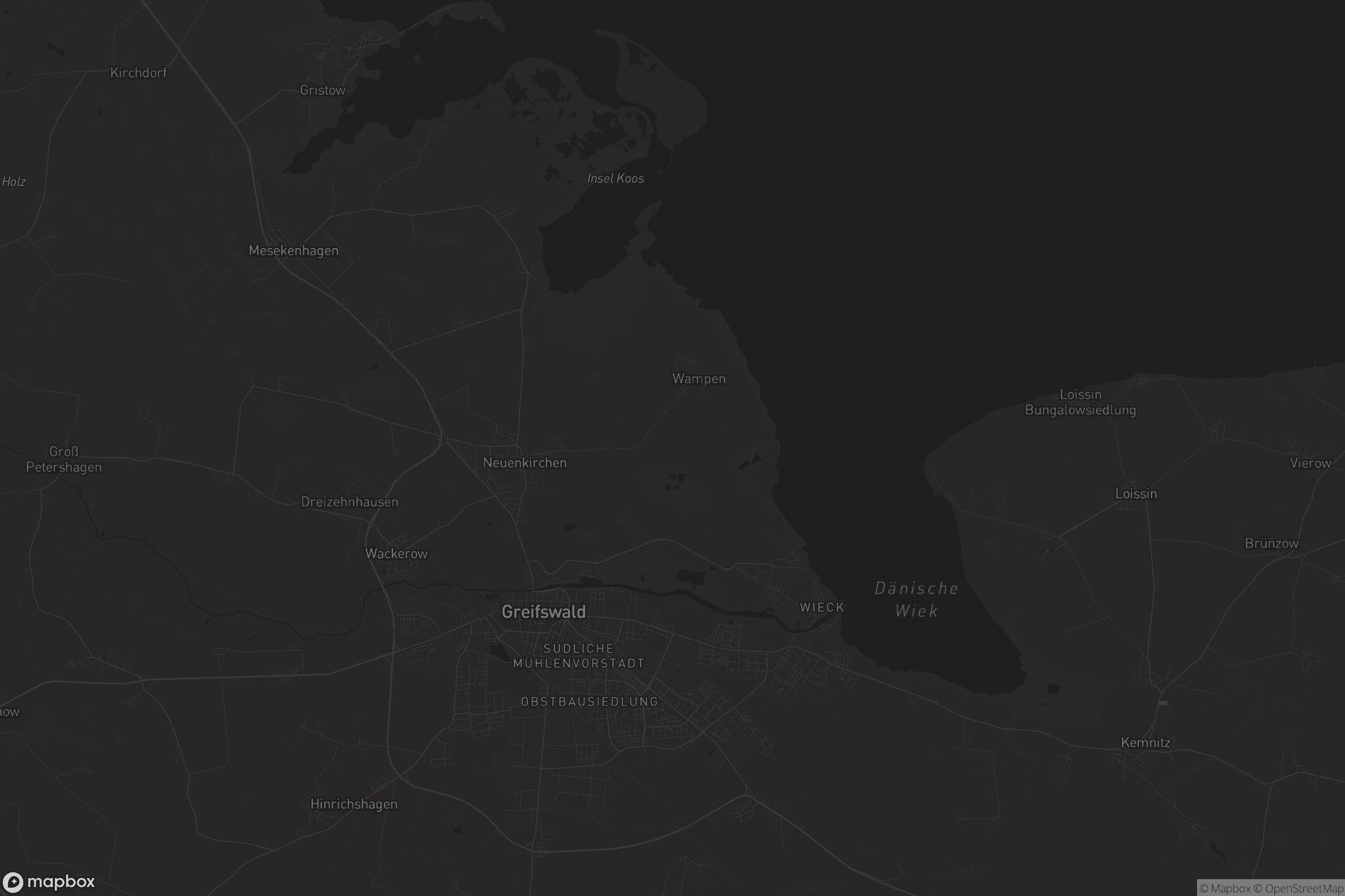 Karte von Greifswald