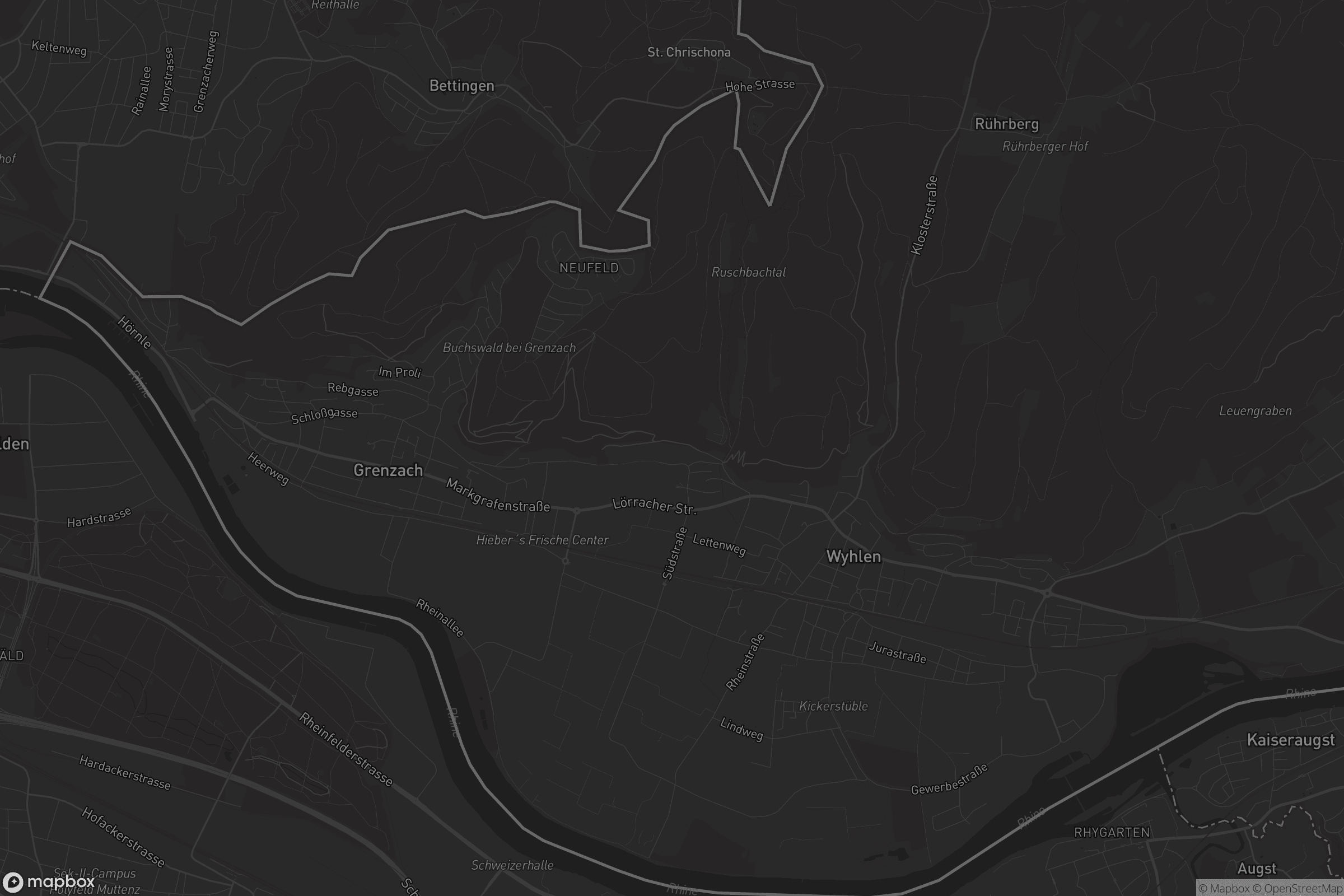 Karte von Grenzach-Wyhlen