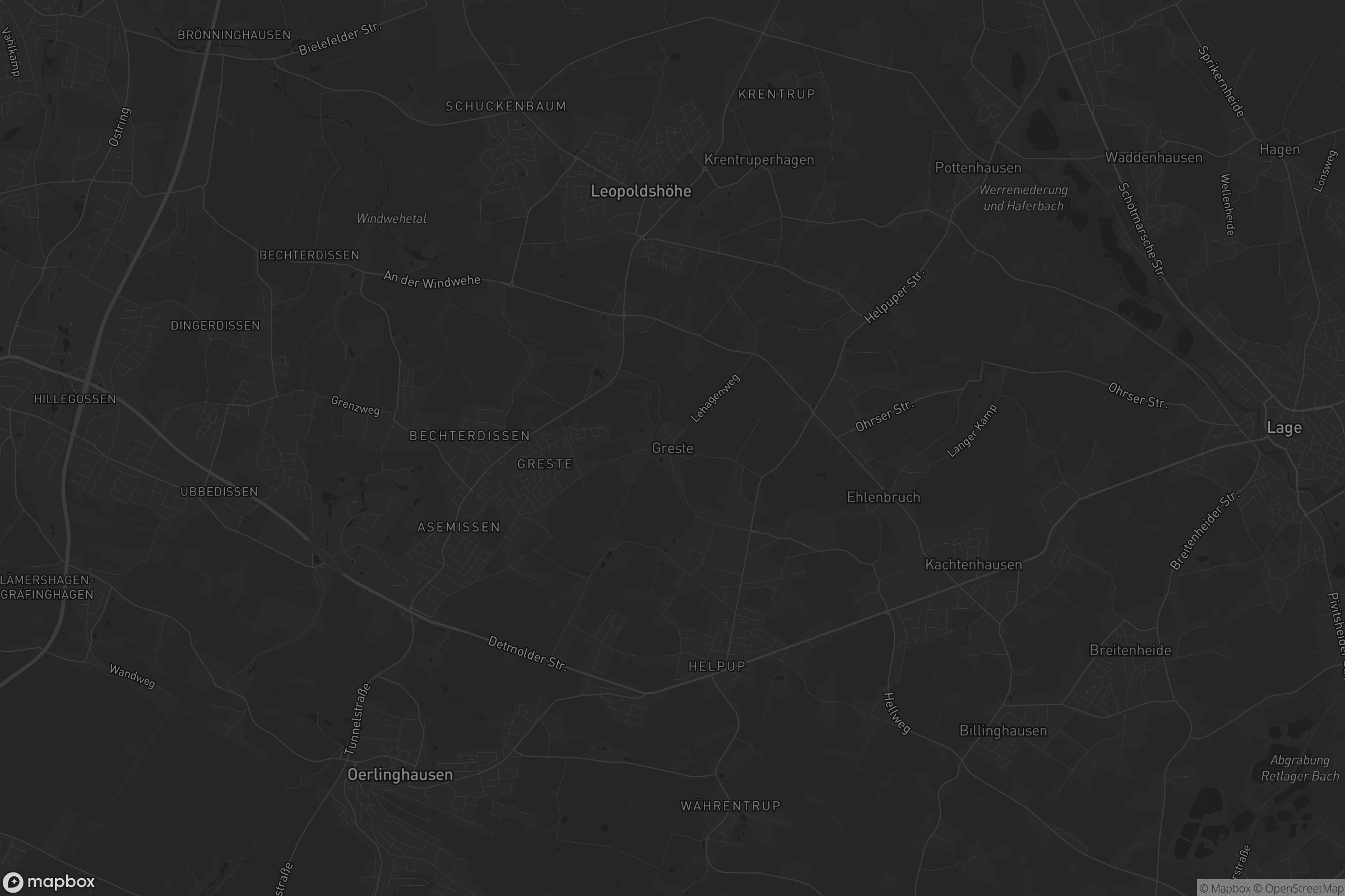 Karte von Greste (Dorf)