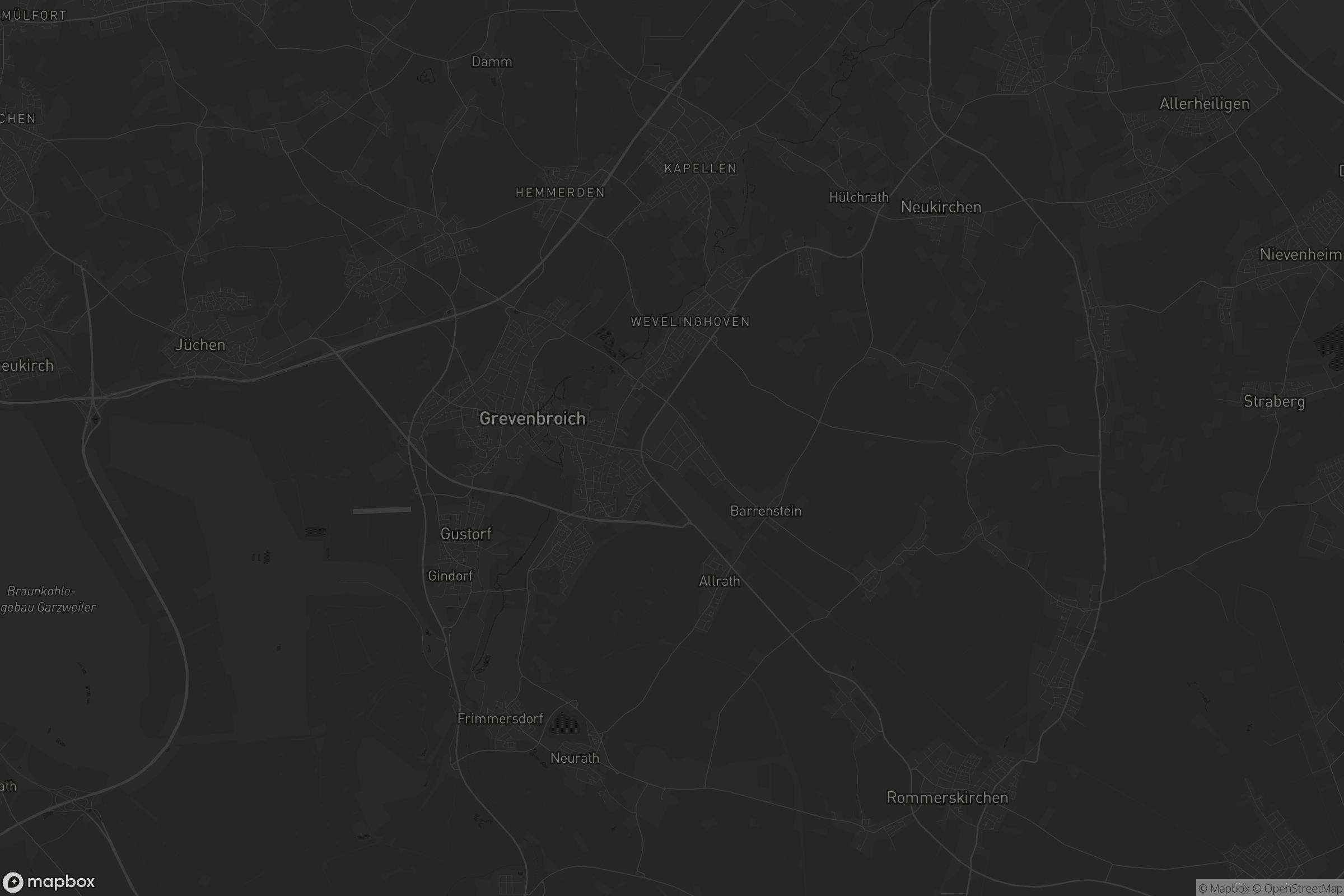 Karte von Grevenbroich