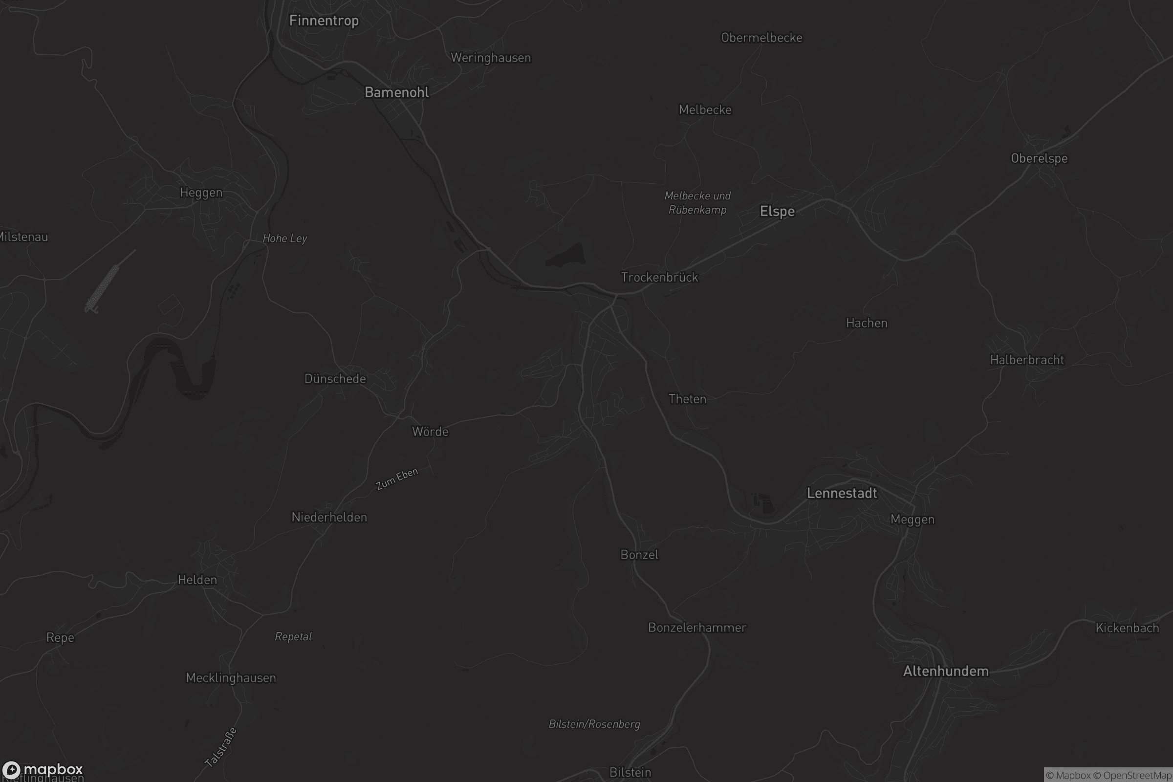 Karte von Grevenbrück