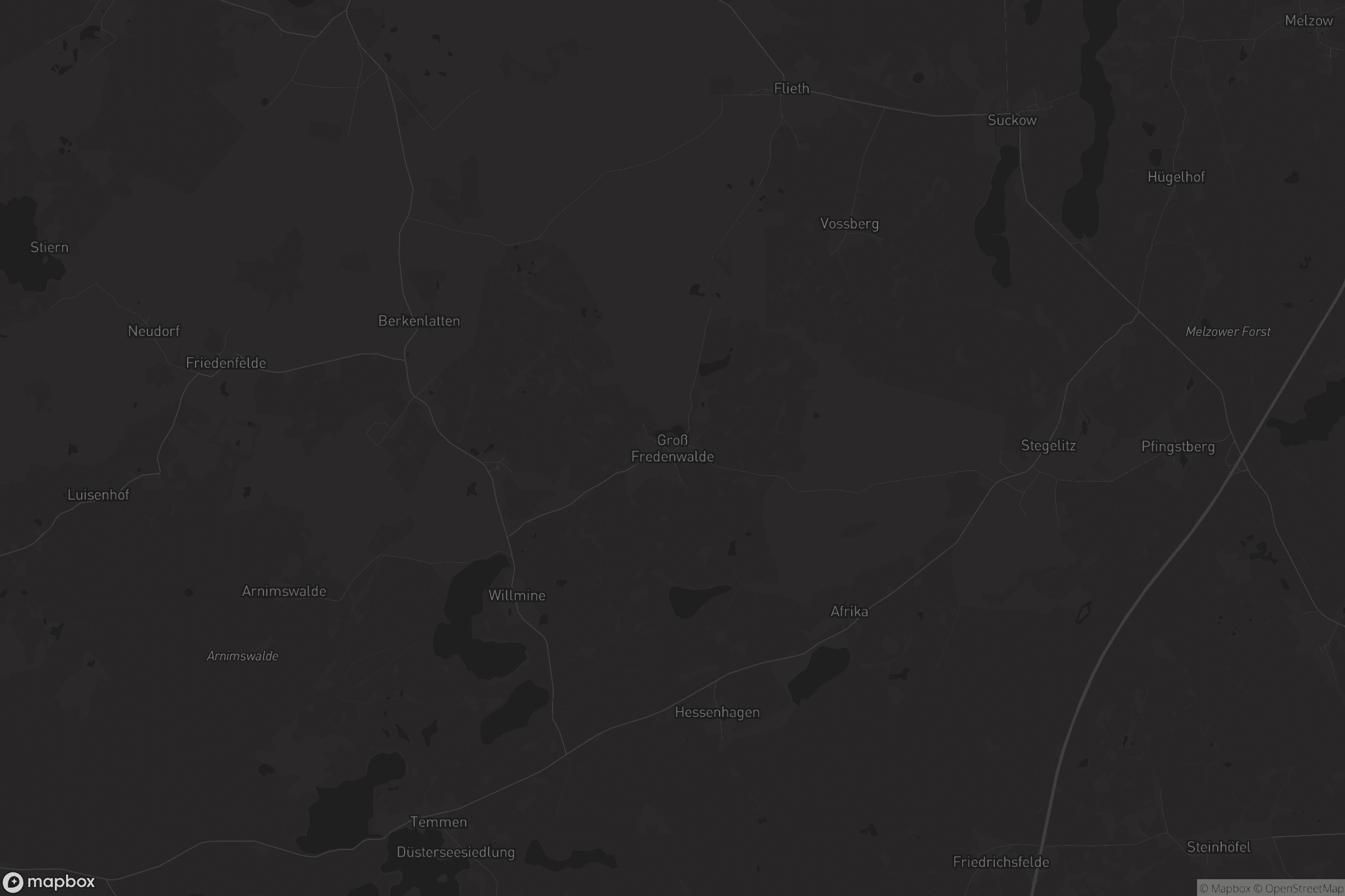 Karte von Groß Fredenwalde