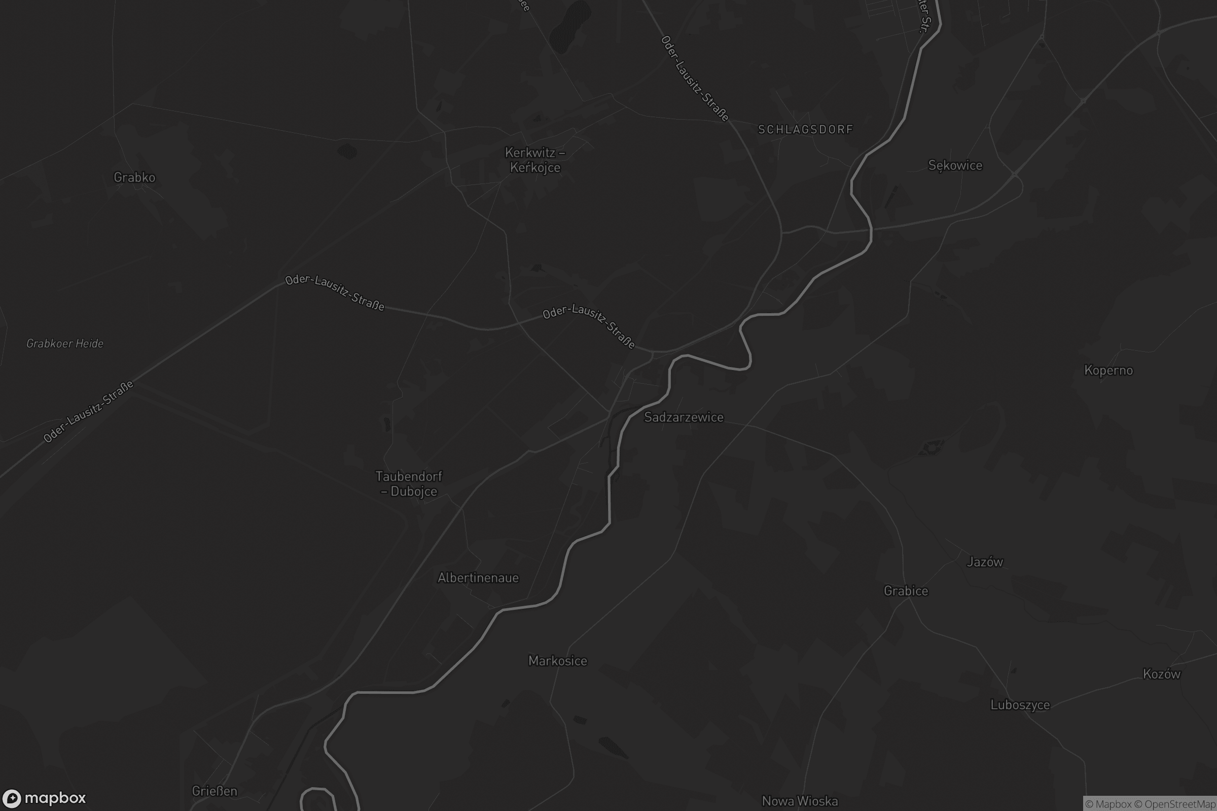 Karte von Groß Gastrose - Wjeliki Gósćeraz