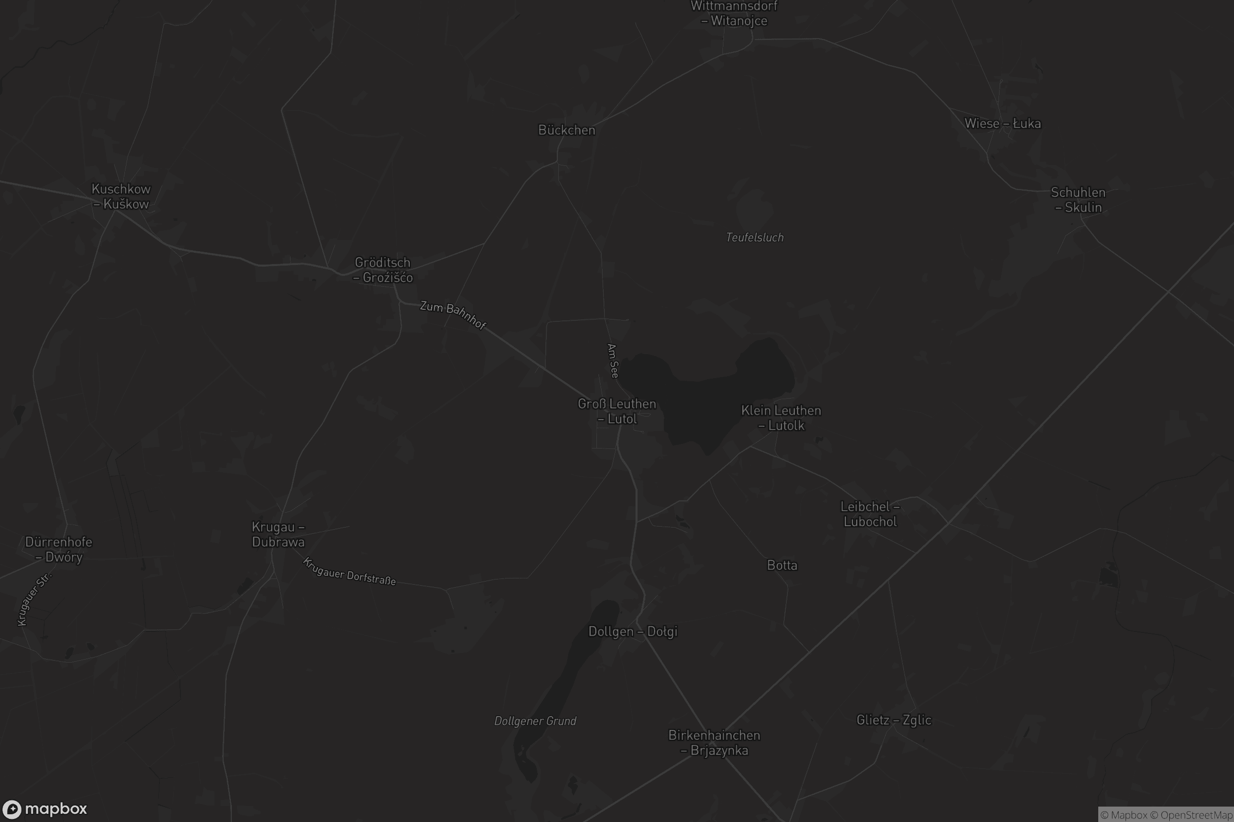 Karte von Groß Leuthen - Lutol