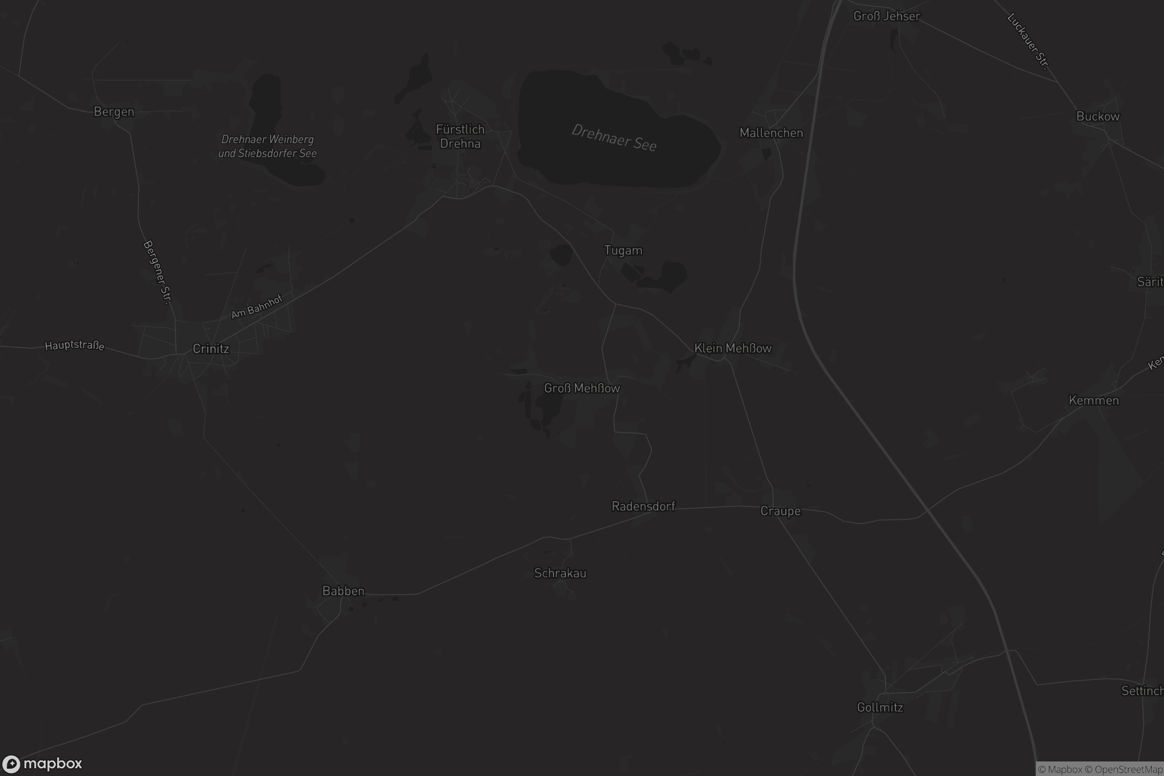 Karte von Groß Mehßow - Změšow