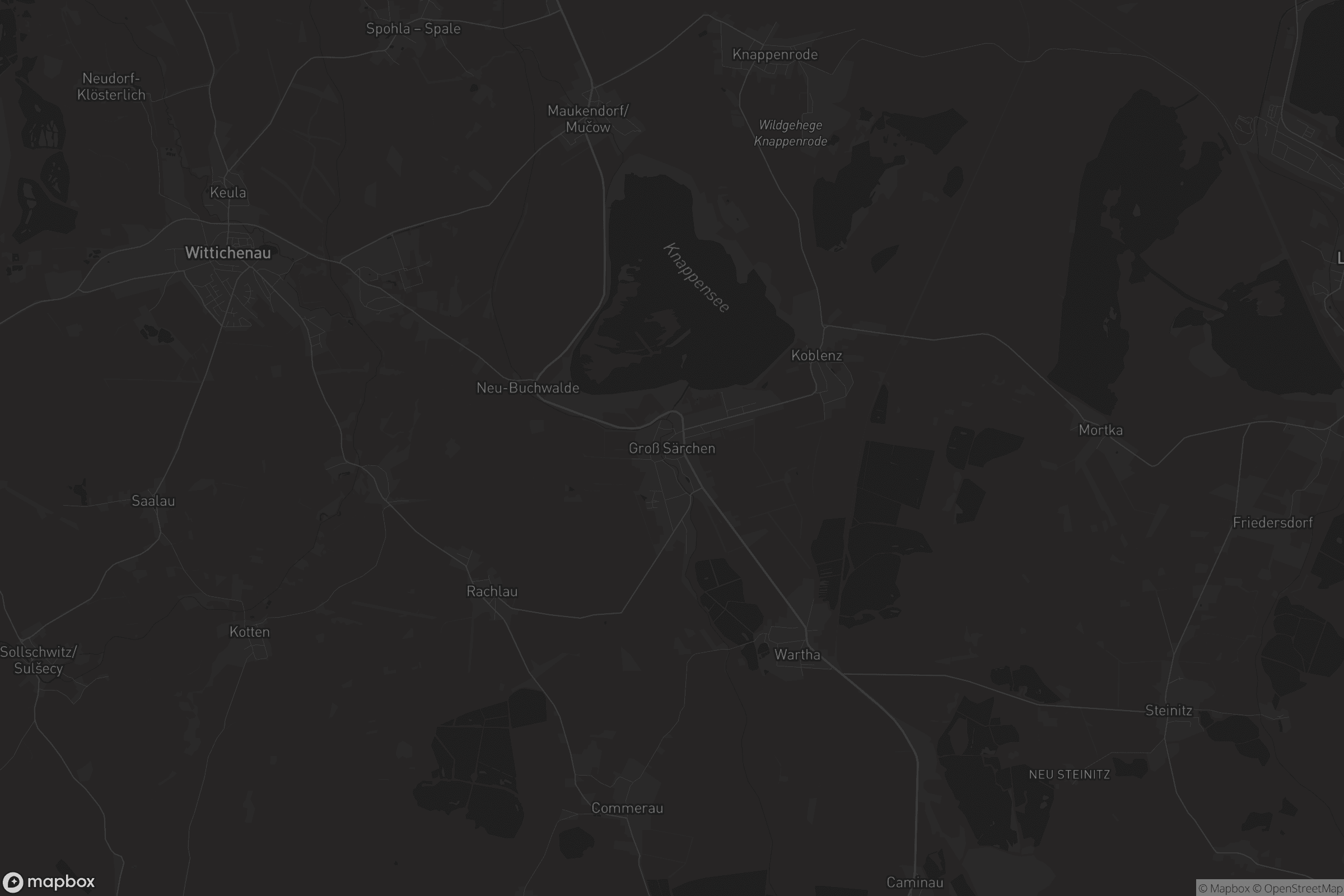 Karte von Groß Särchen - Wulke Ždźary