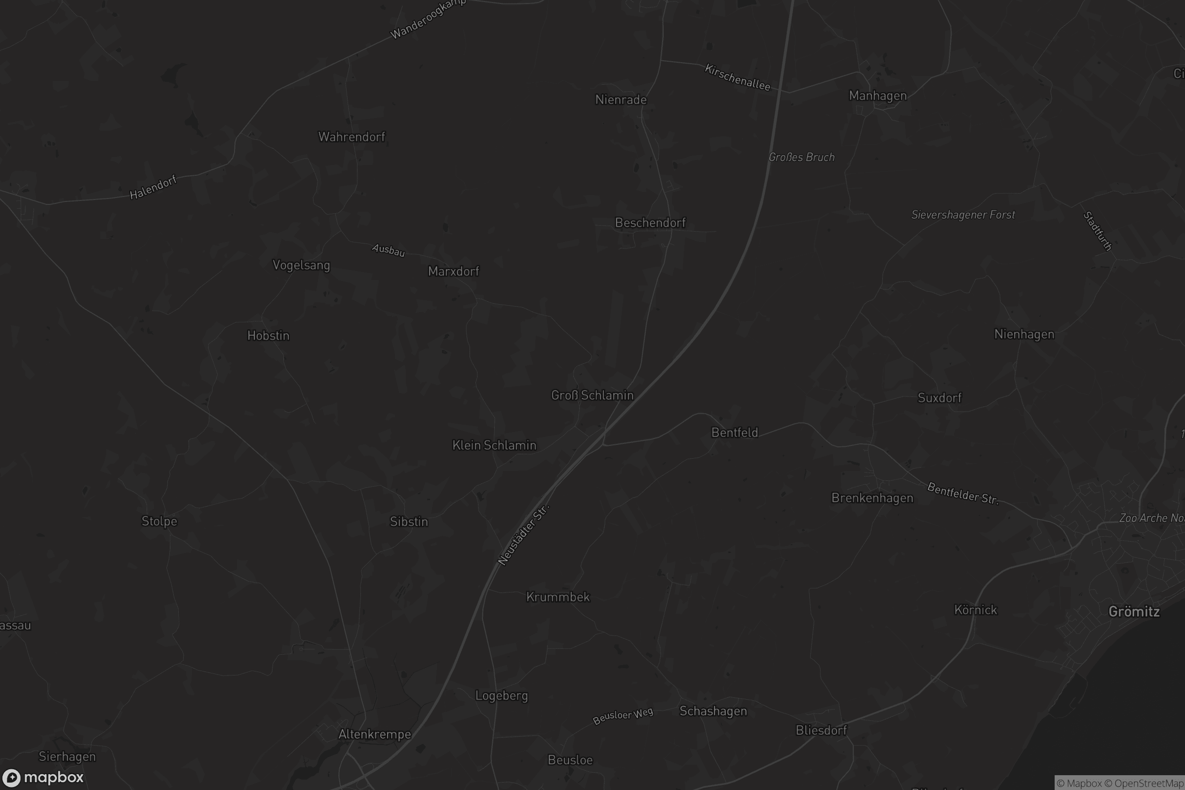 Karte von Groß Schlamin