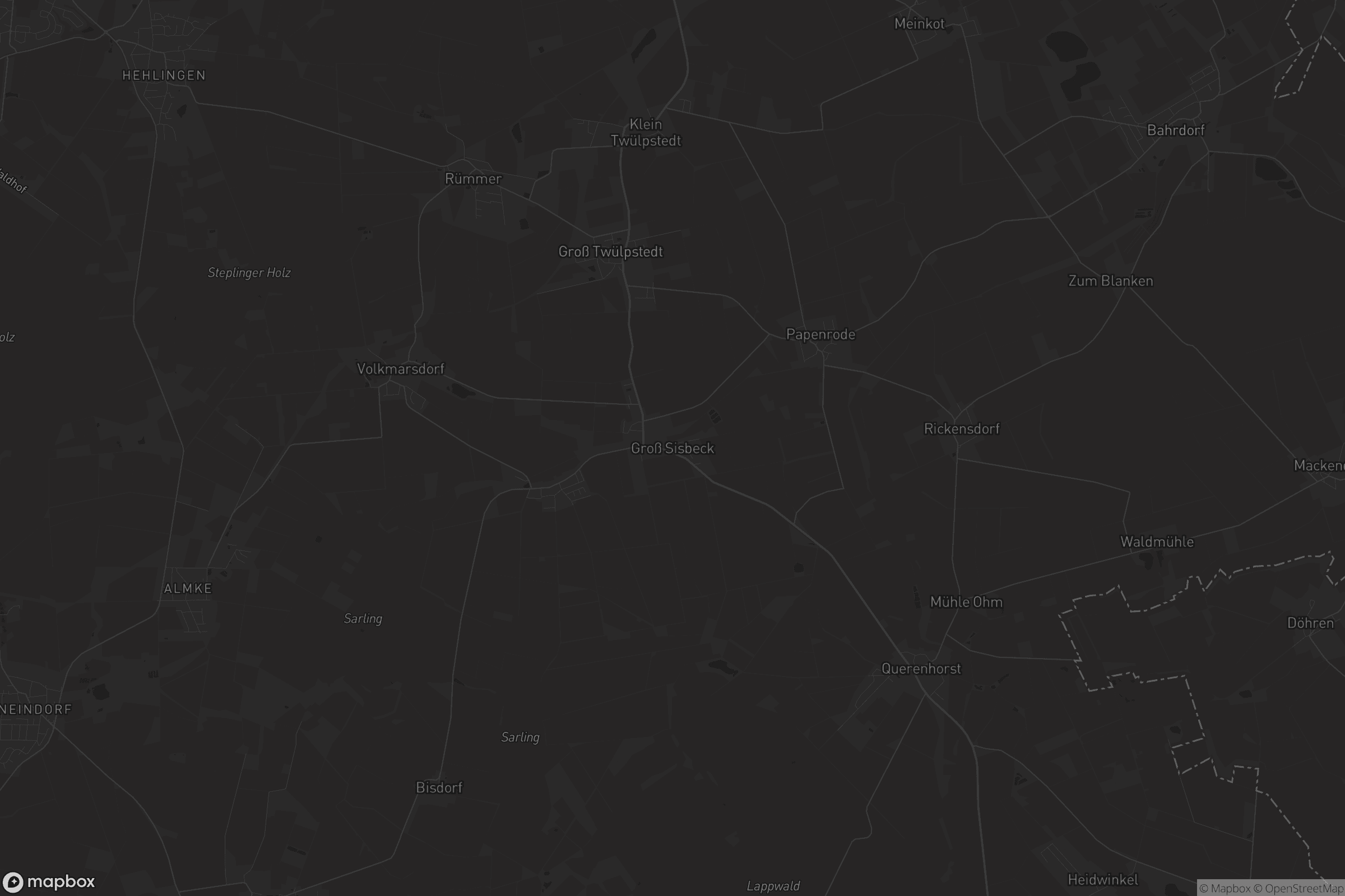 Karte von Groß Sisbeck