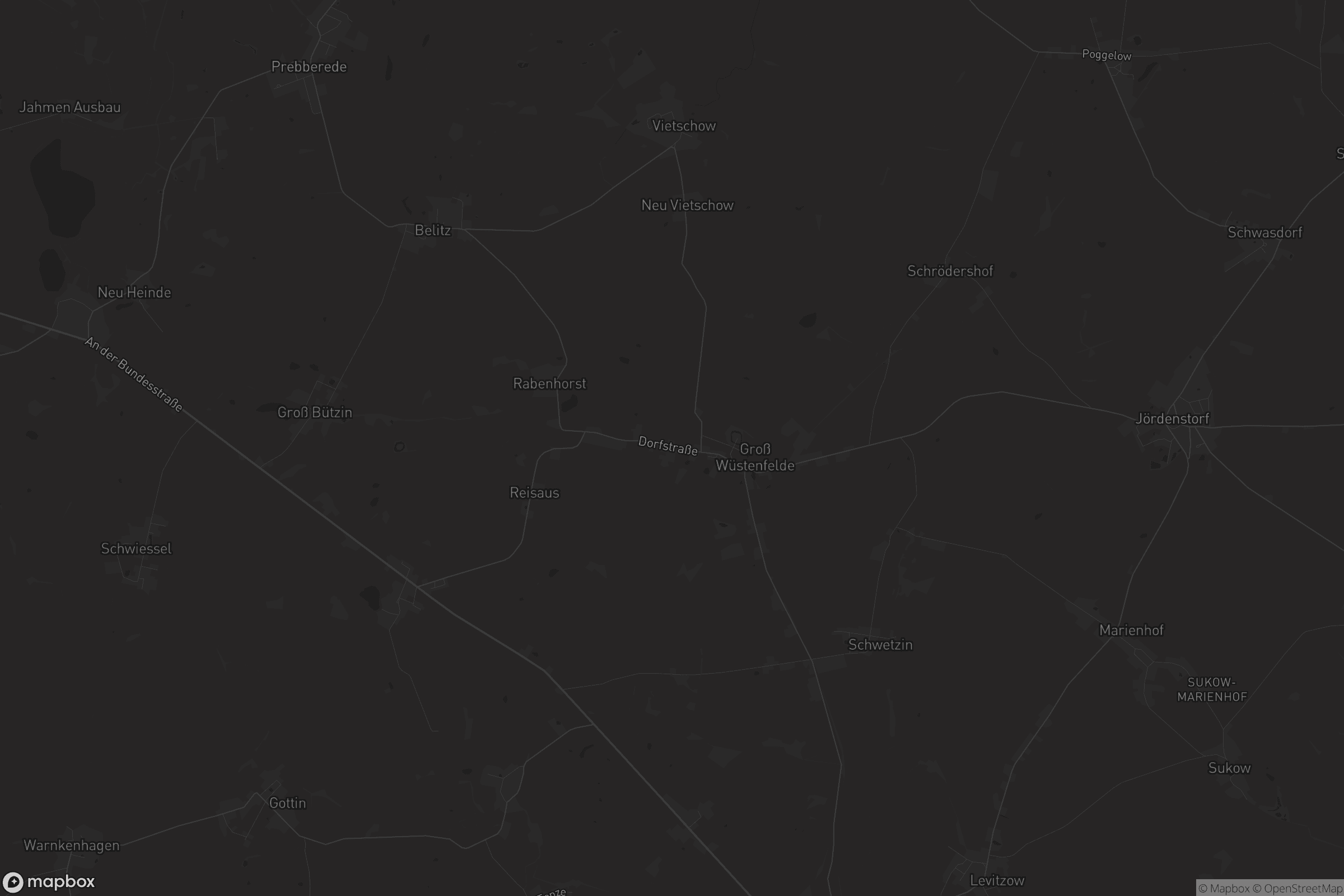 Karte von Groß Wüstenfelde