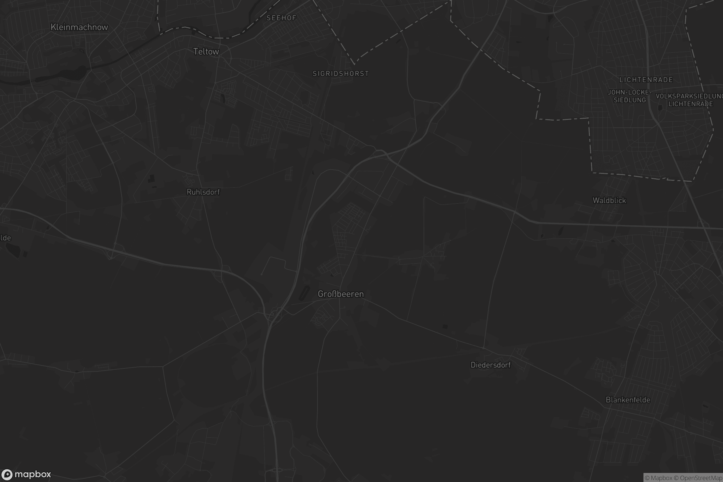 Karte von Großbeeren