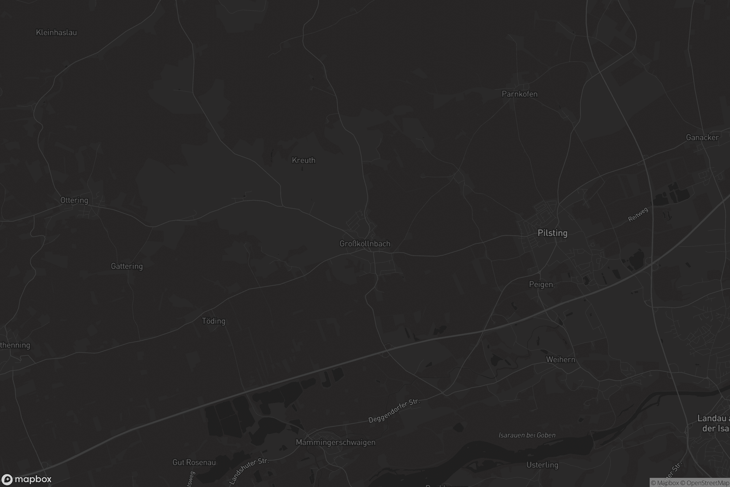 Karte von Großköllnbach