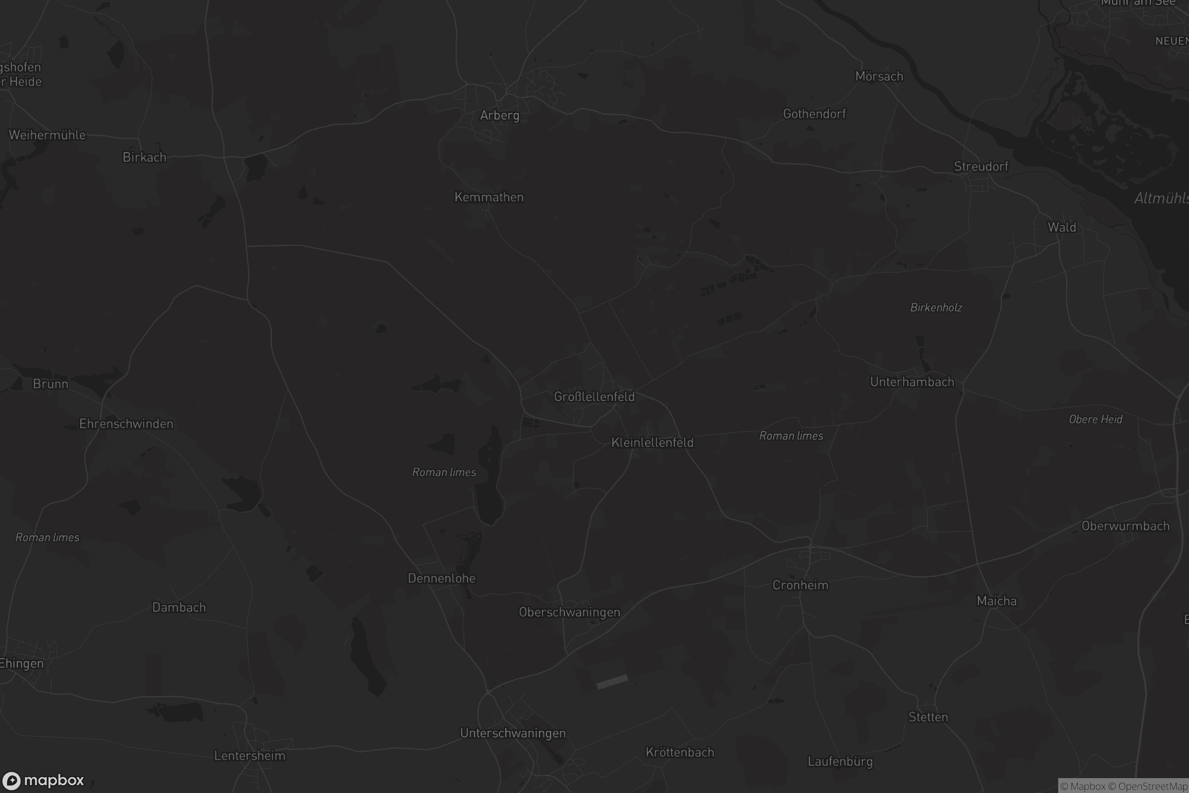 Karte von Großlellenfeld