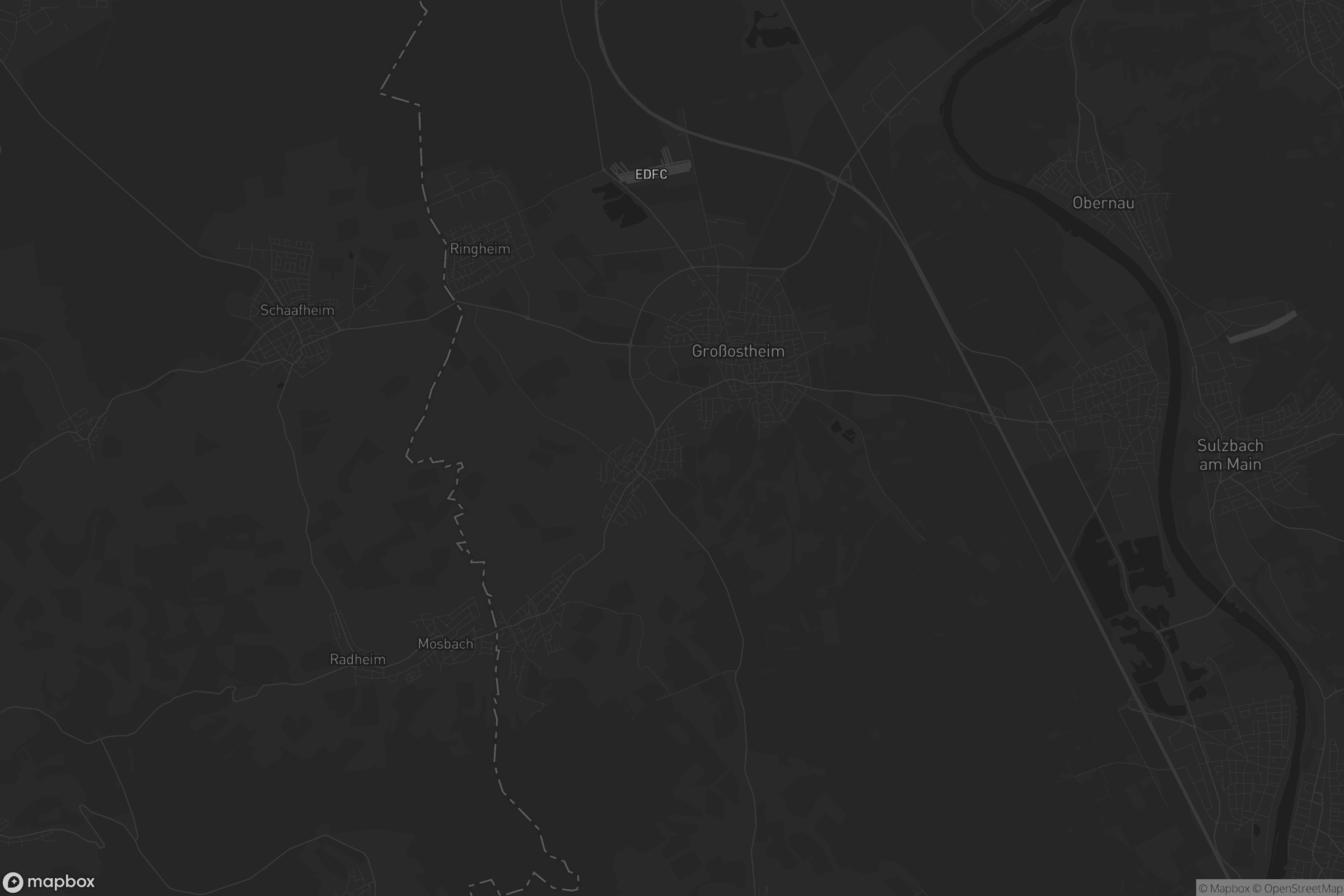 Karte von Großostheim