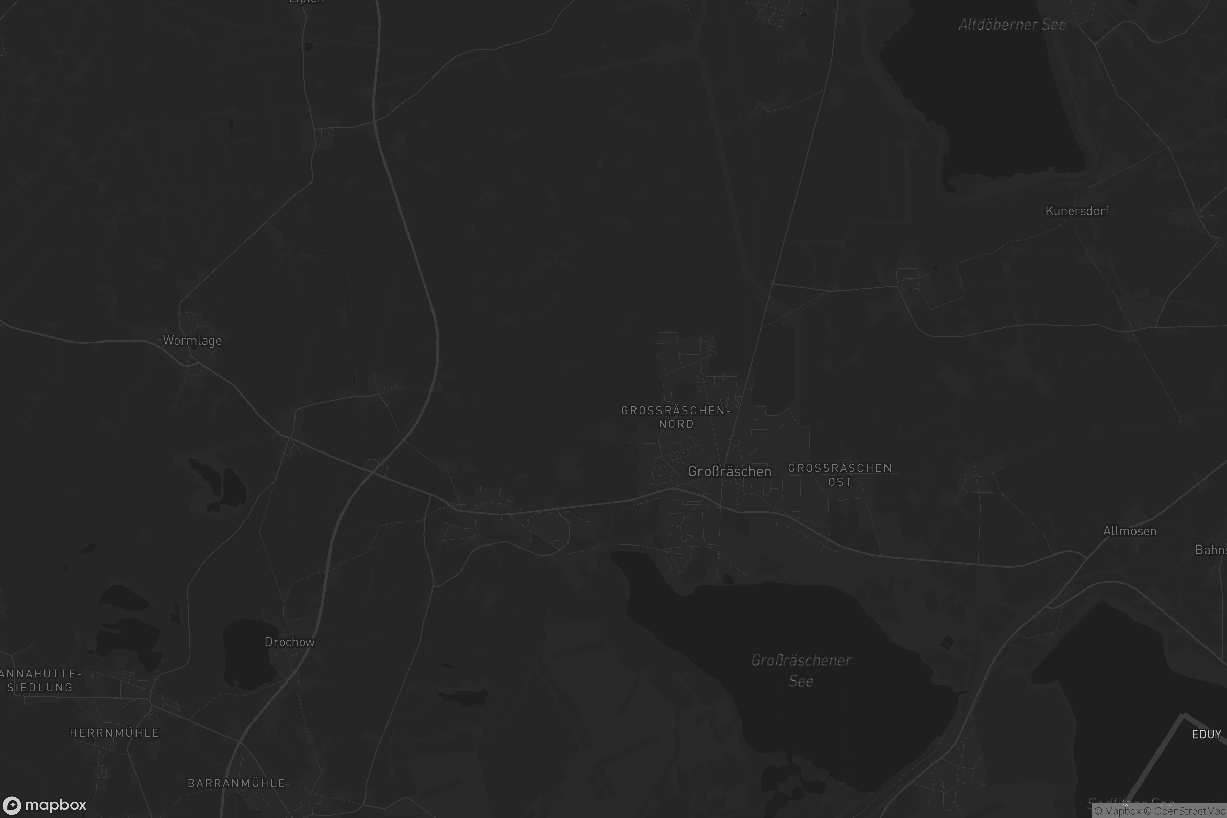 Karte von Großräschen