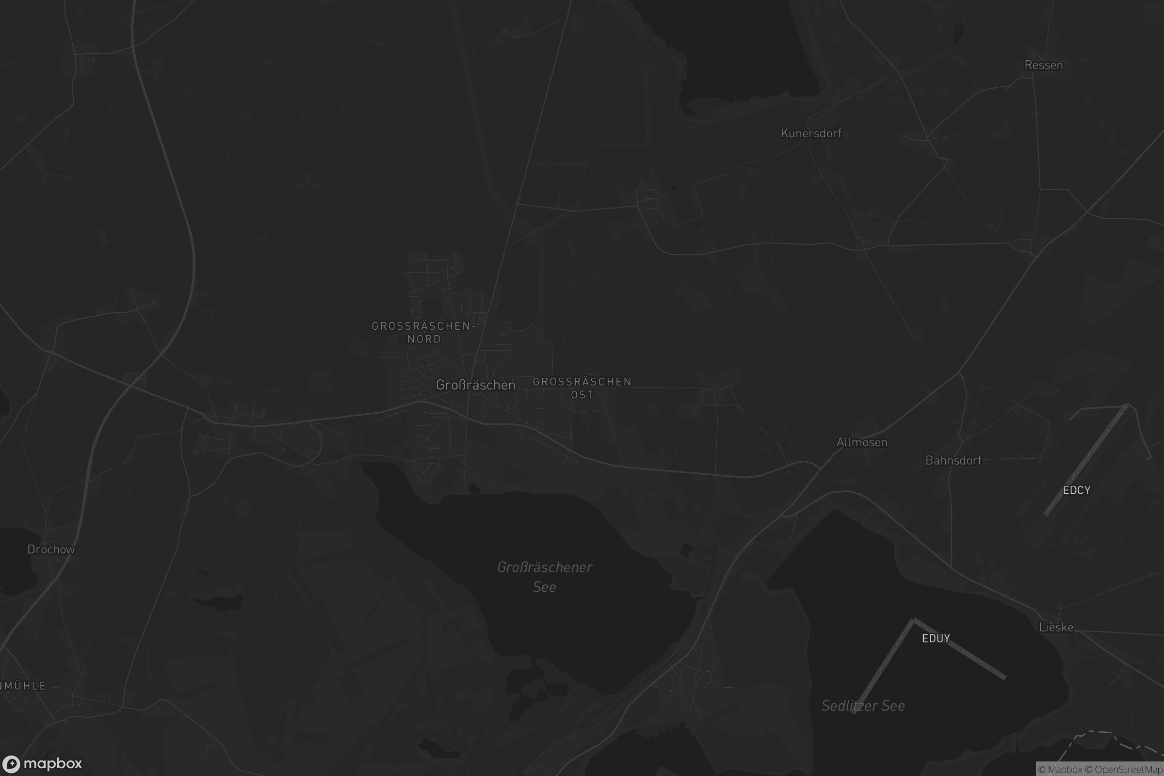 Karte von Großräschen Ost
