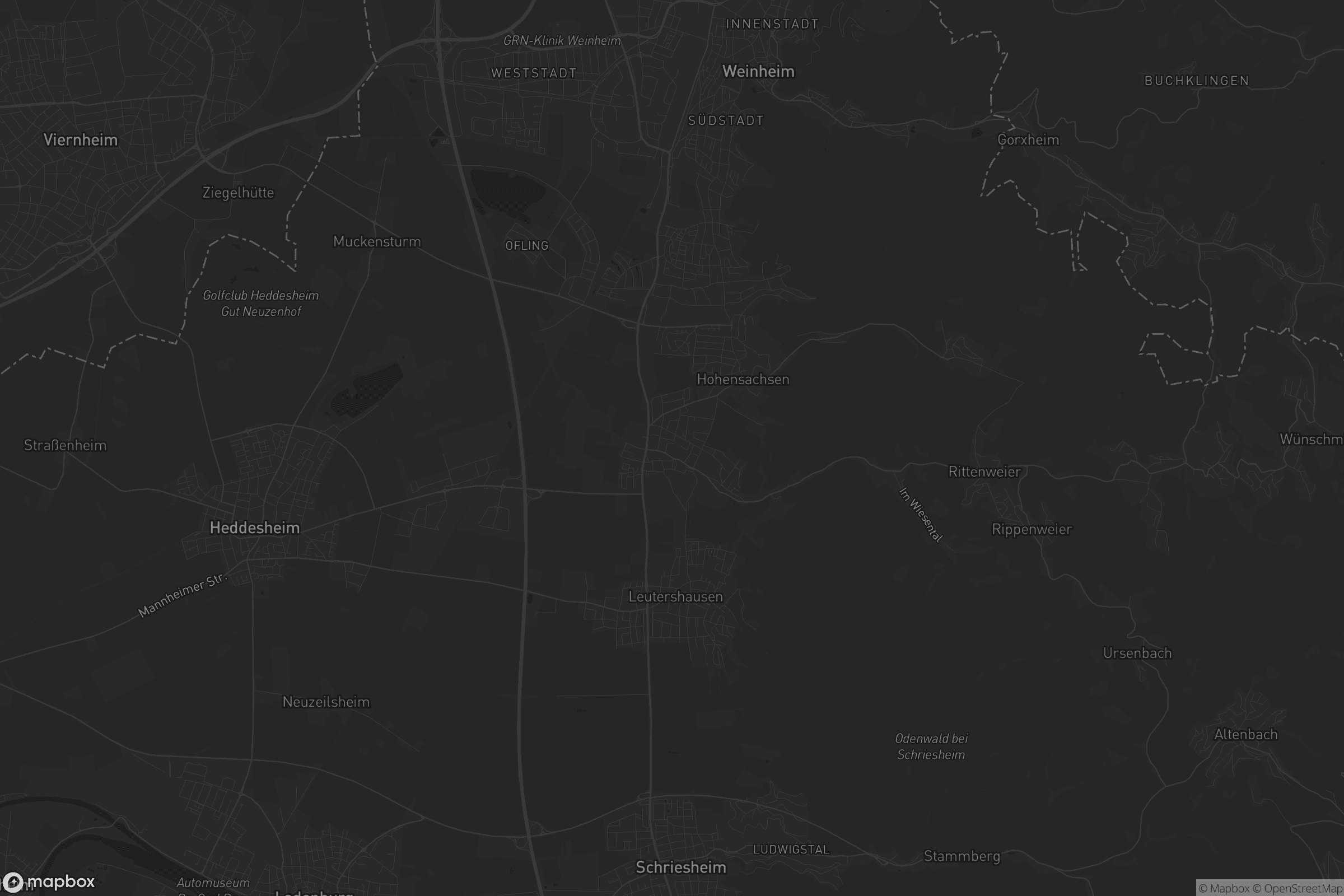 Karte von Großsachsen