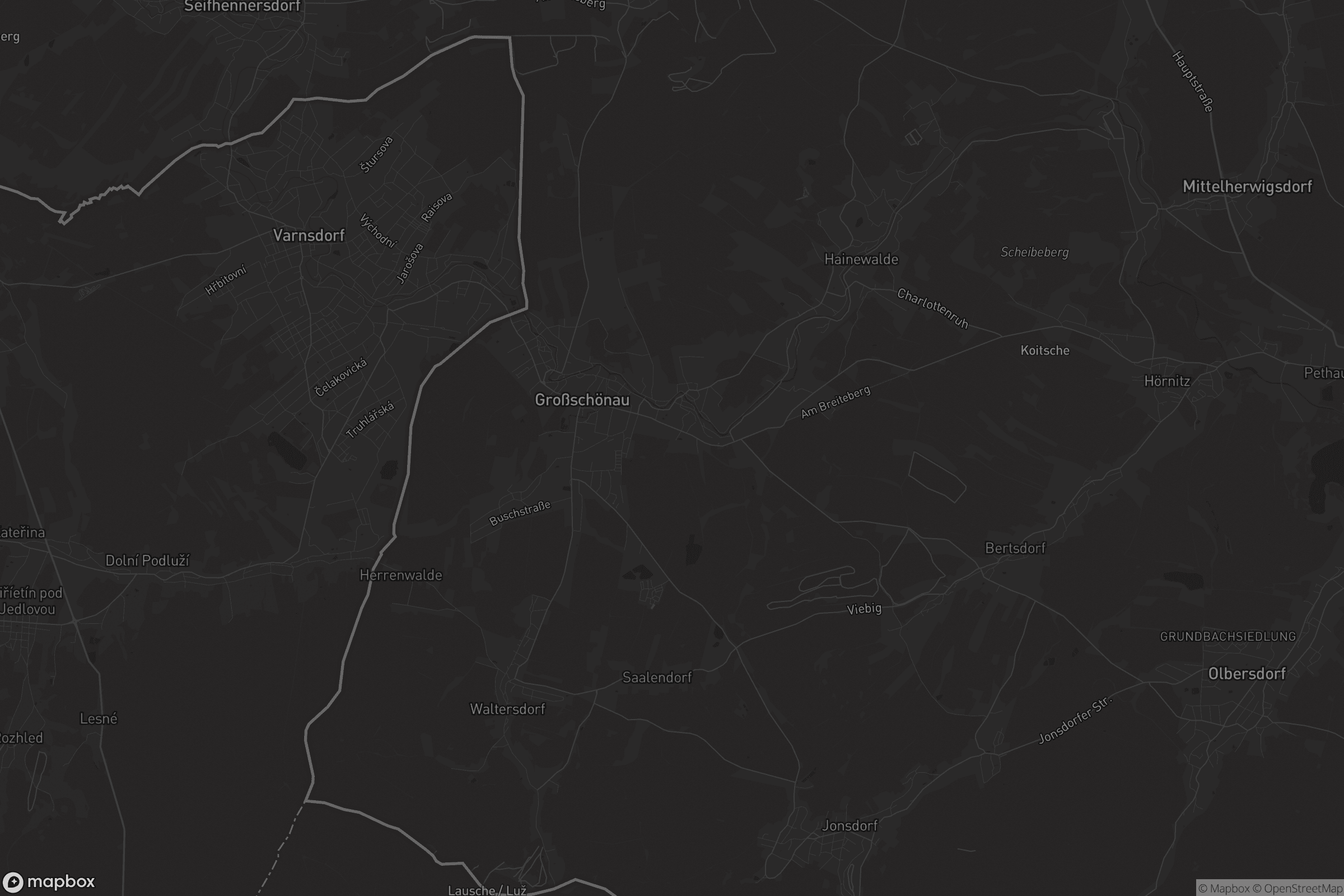 Karte von Großschönau-Hainewalde