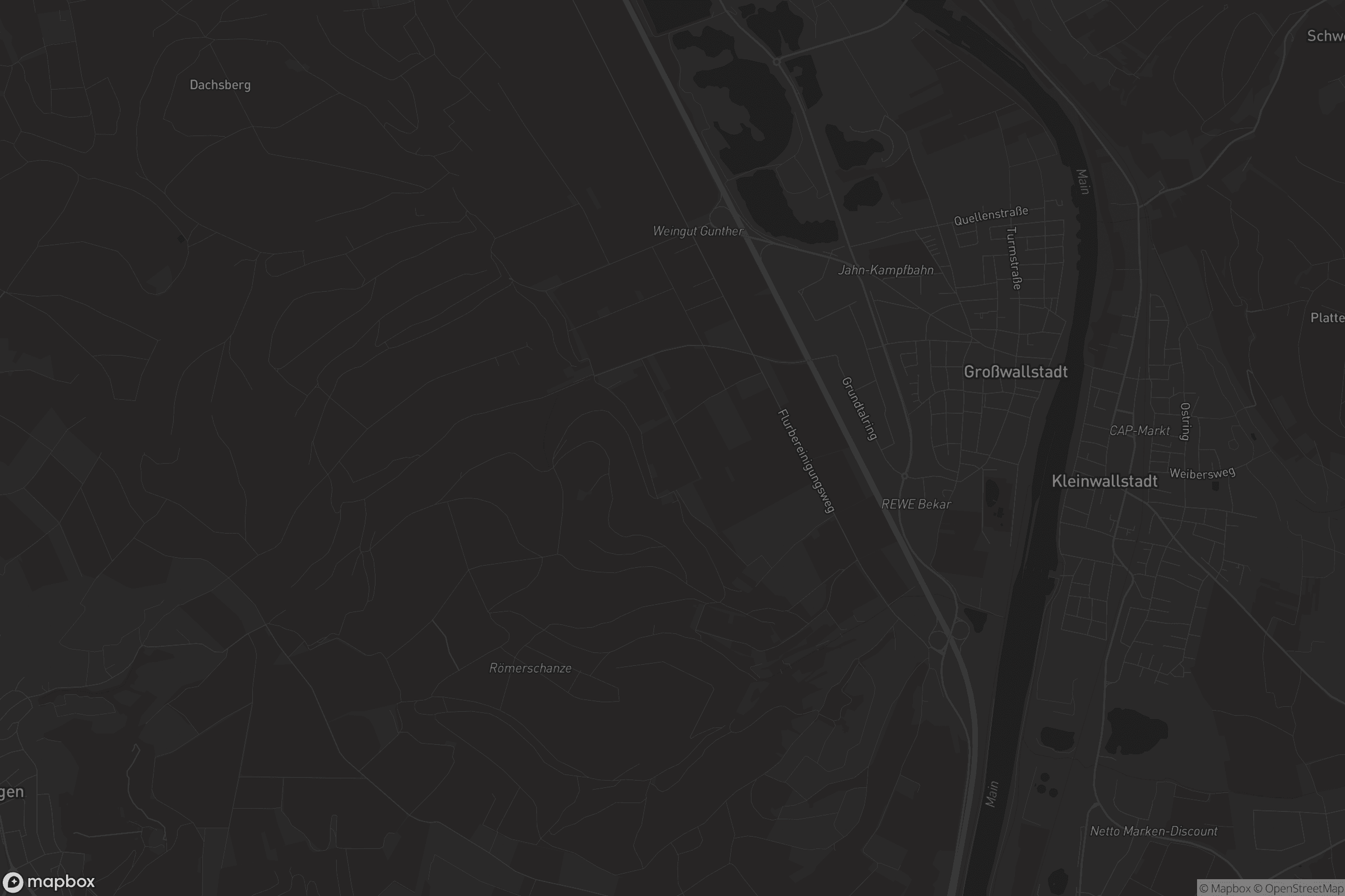 Karte von Großwallstadt