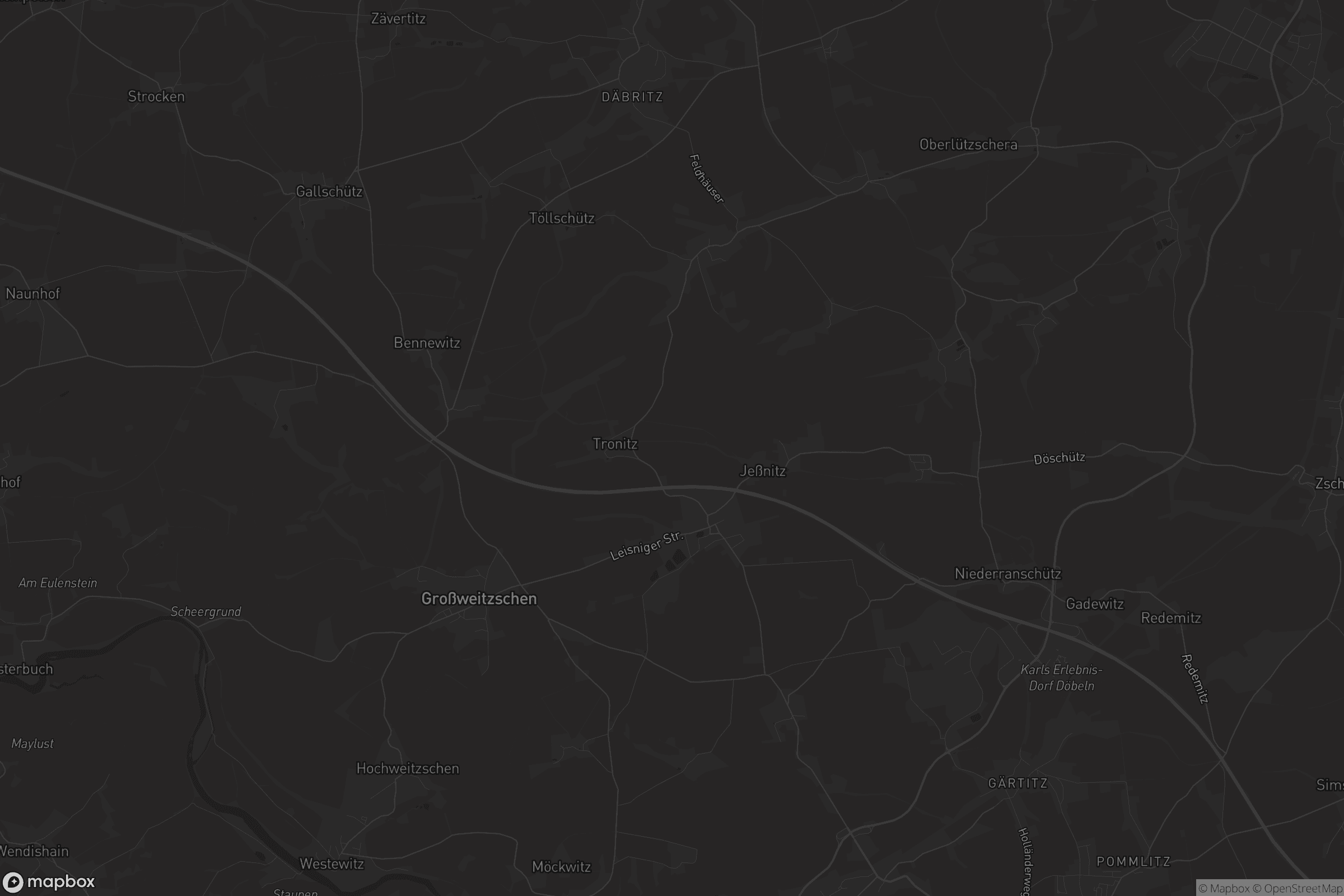 Karte von Großweitzschen