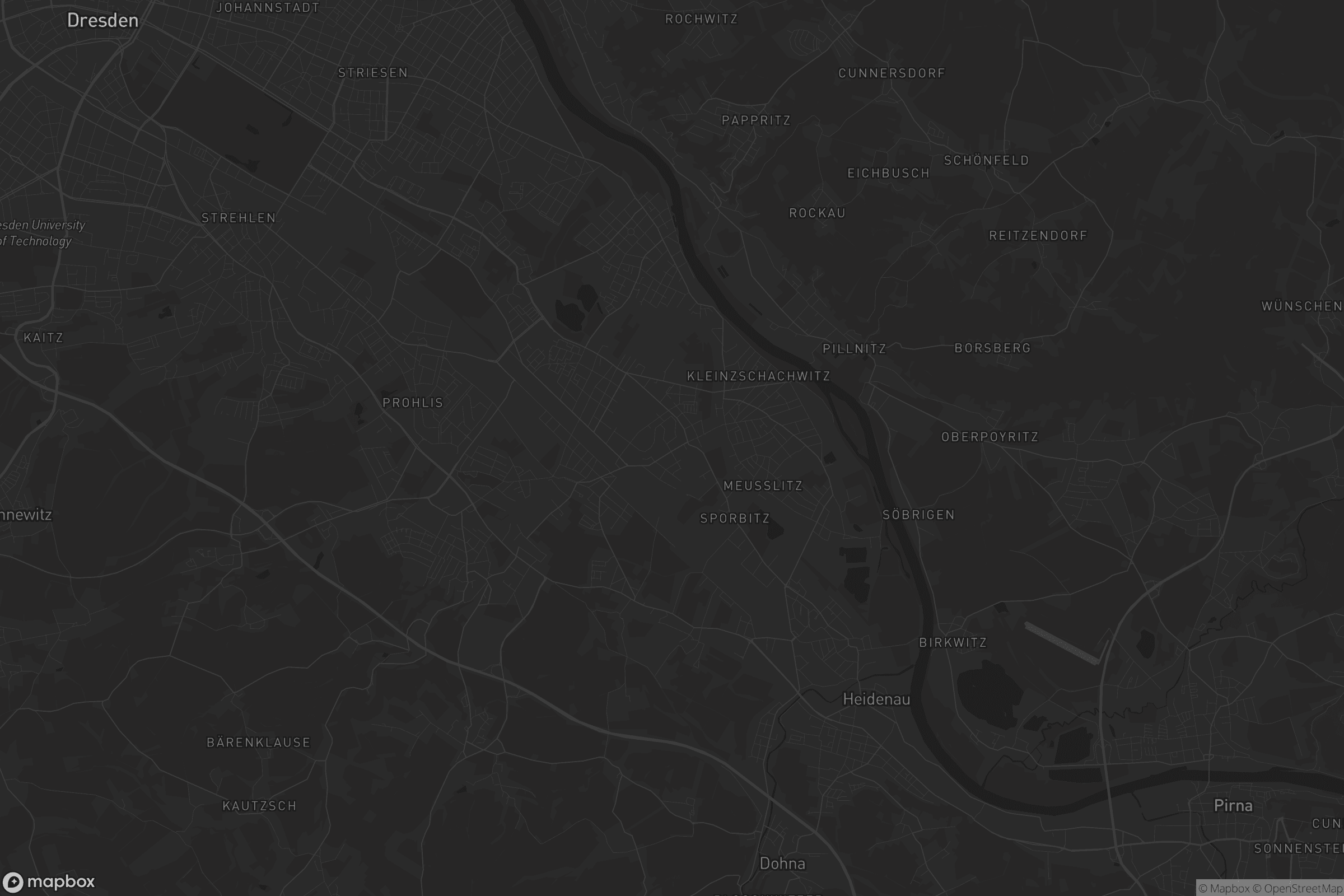 Karte von Großzschachwitz