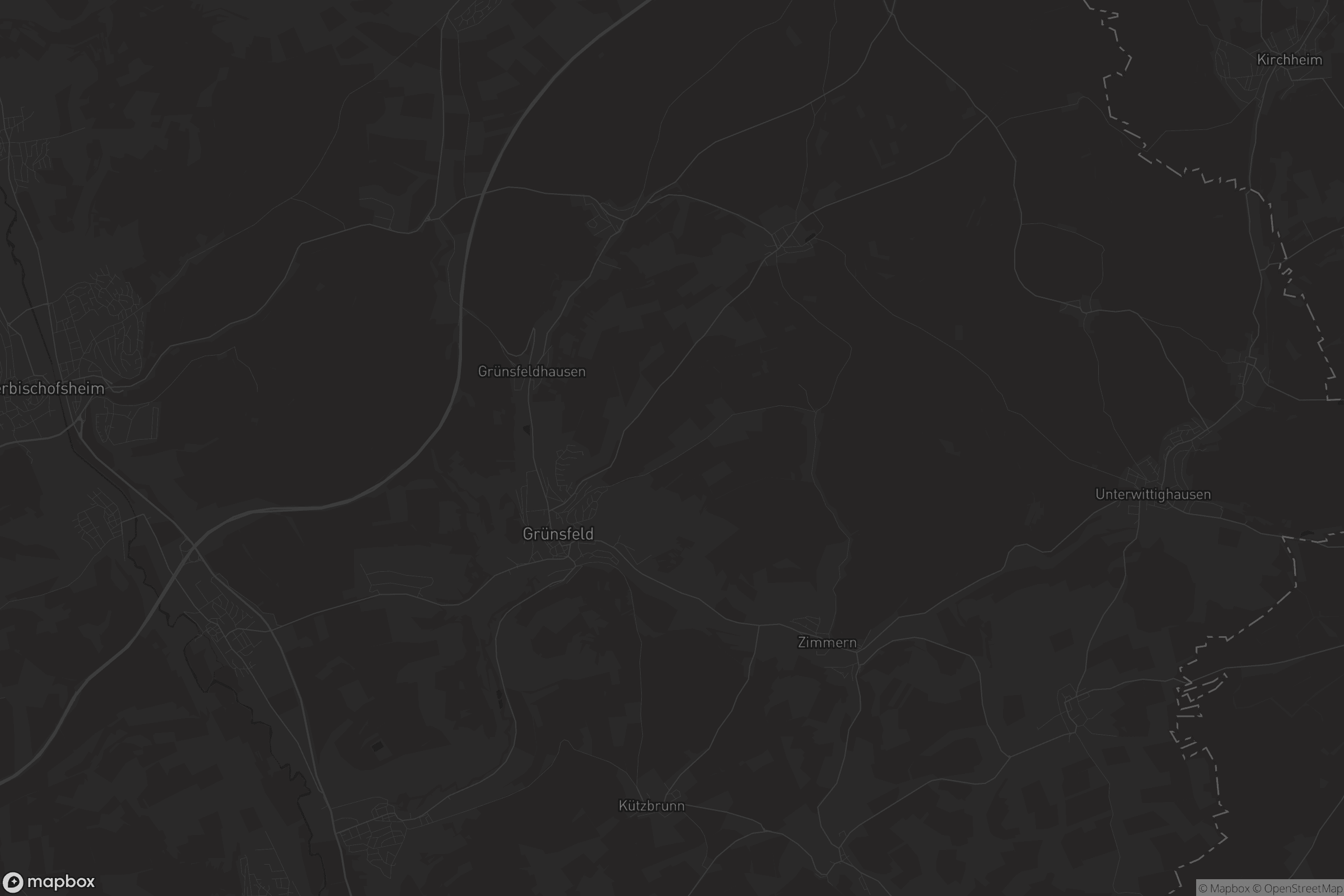 Karte von Grünsfeld