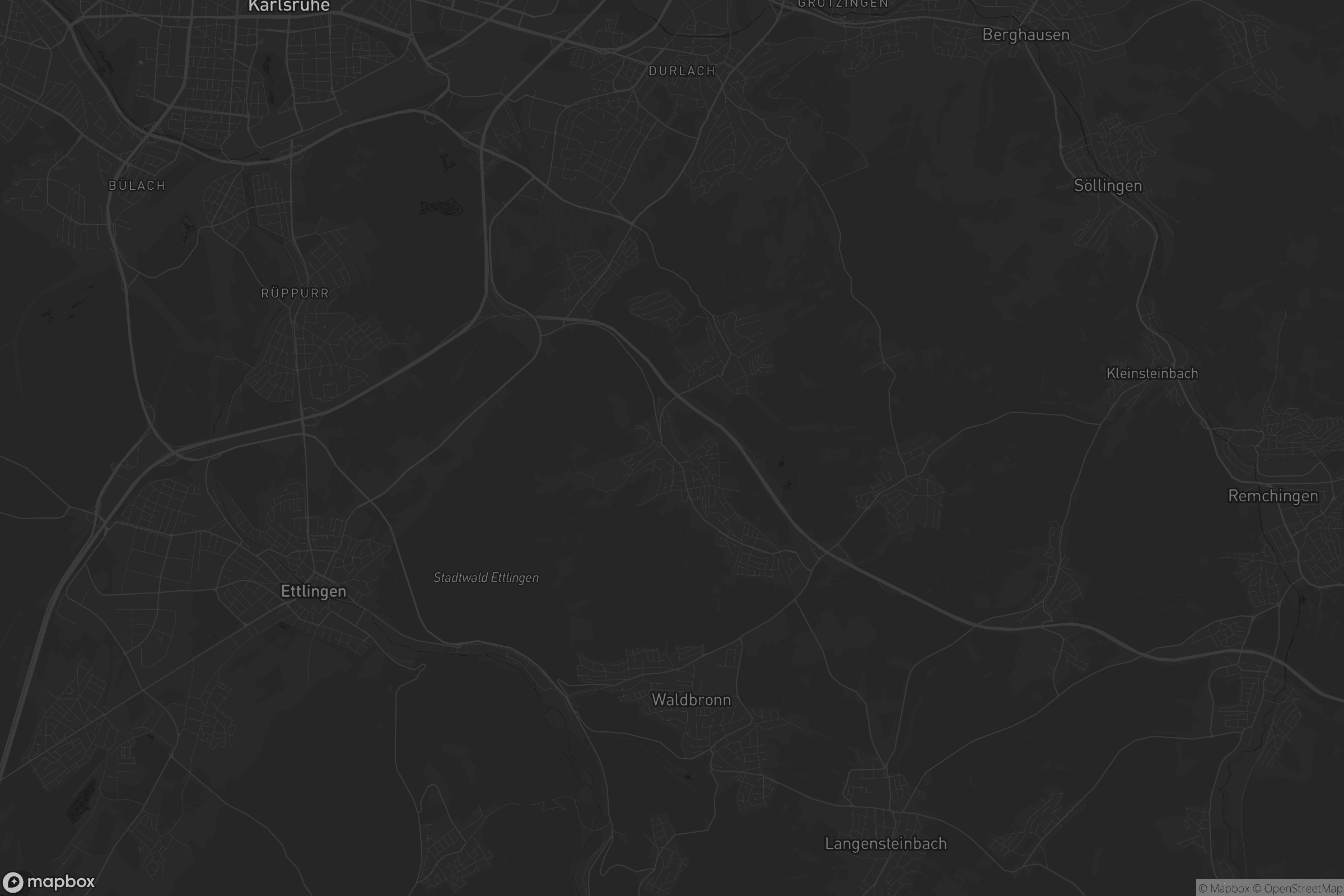 Karte von Grünwettersbach