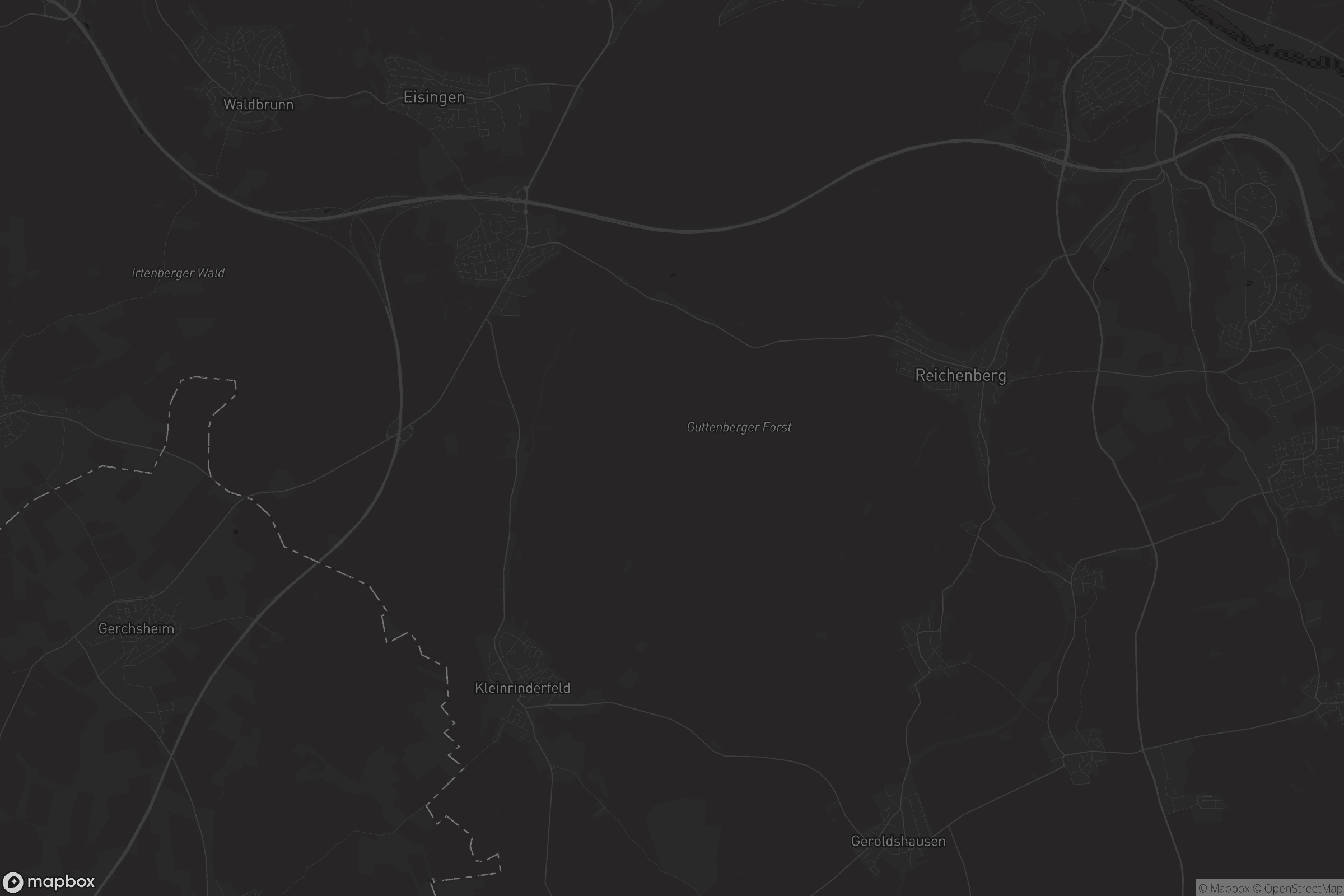 Karte von Guttenberger Wald