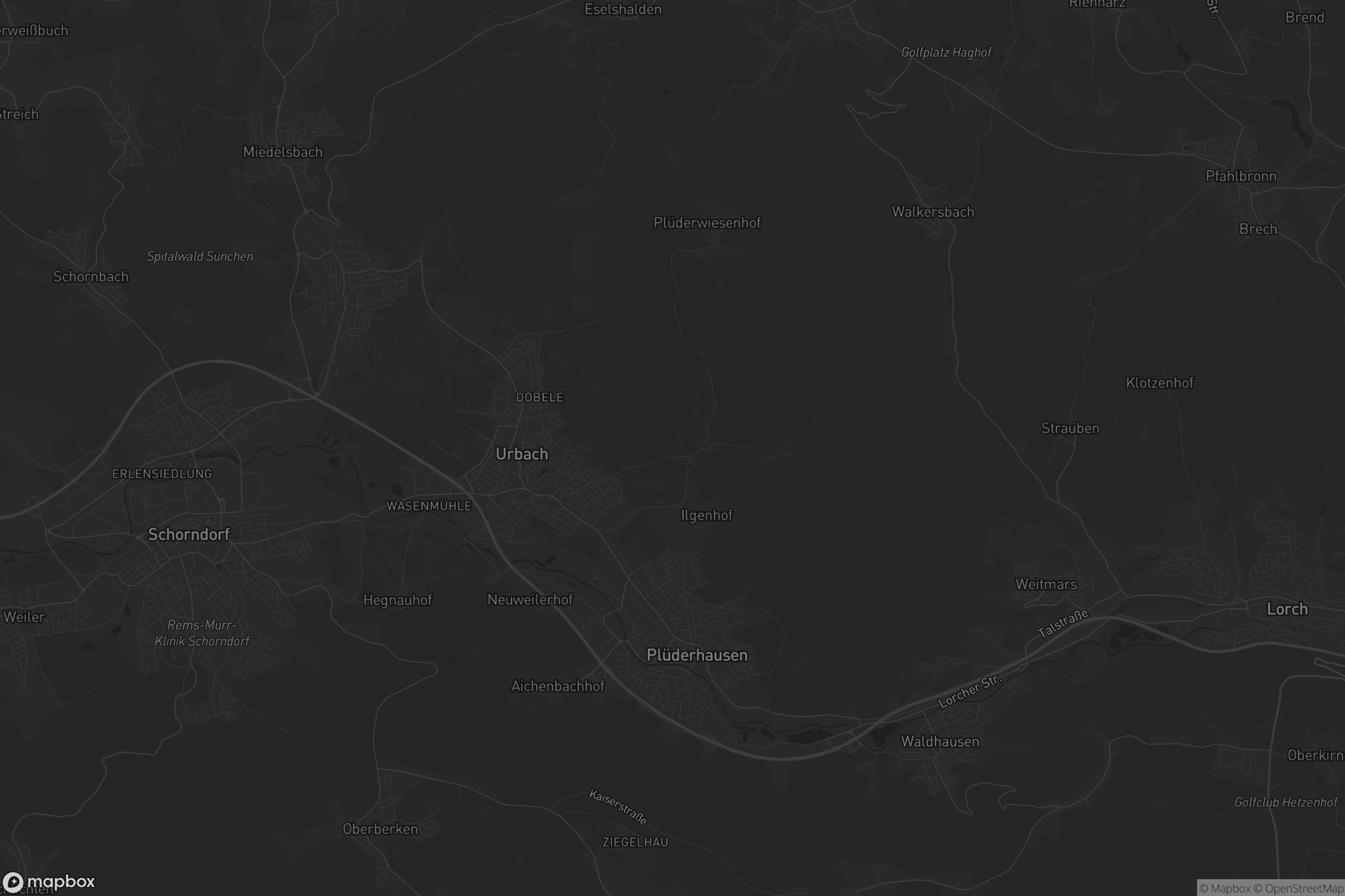 Karte von GVV Plüderhausen-Urbach