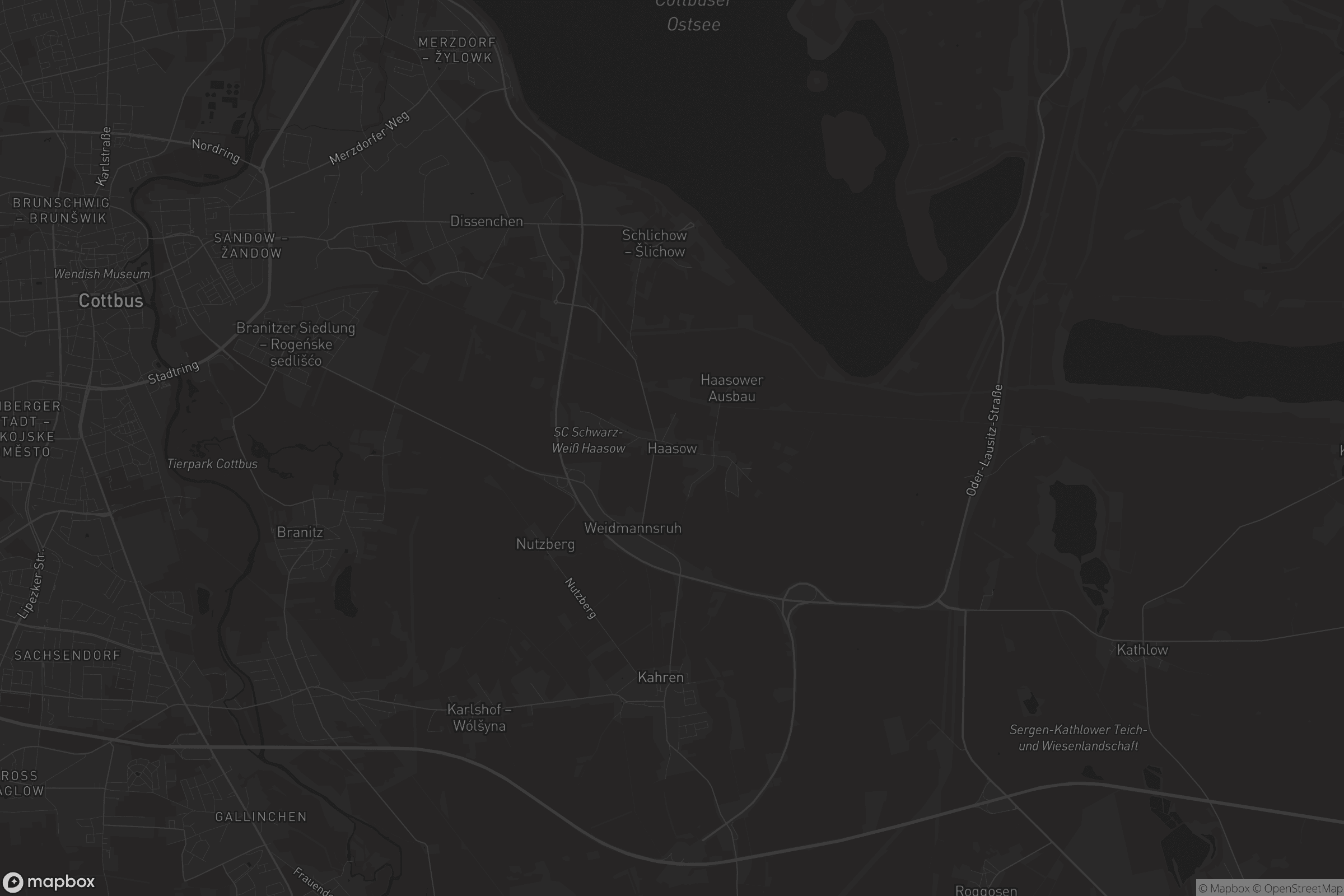 Karte von Haasow - Hažow