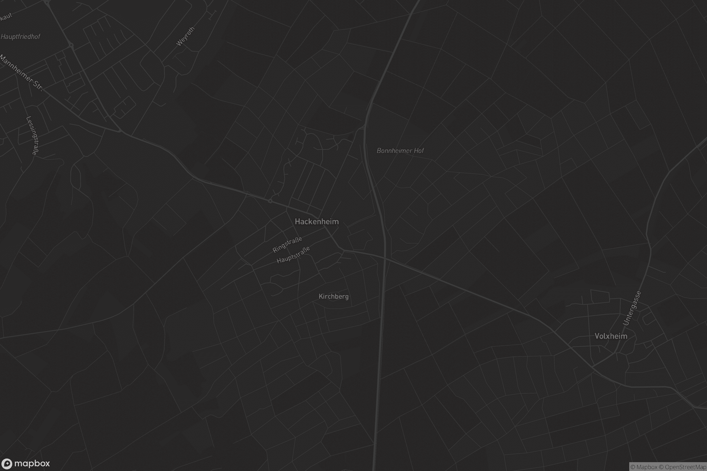 Karte von Hackenheim