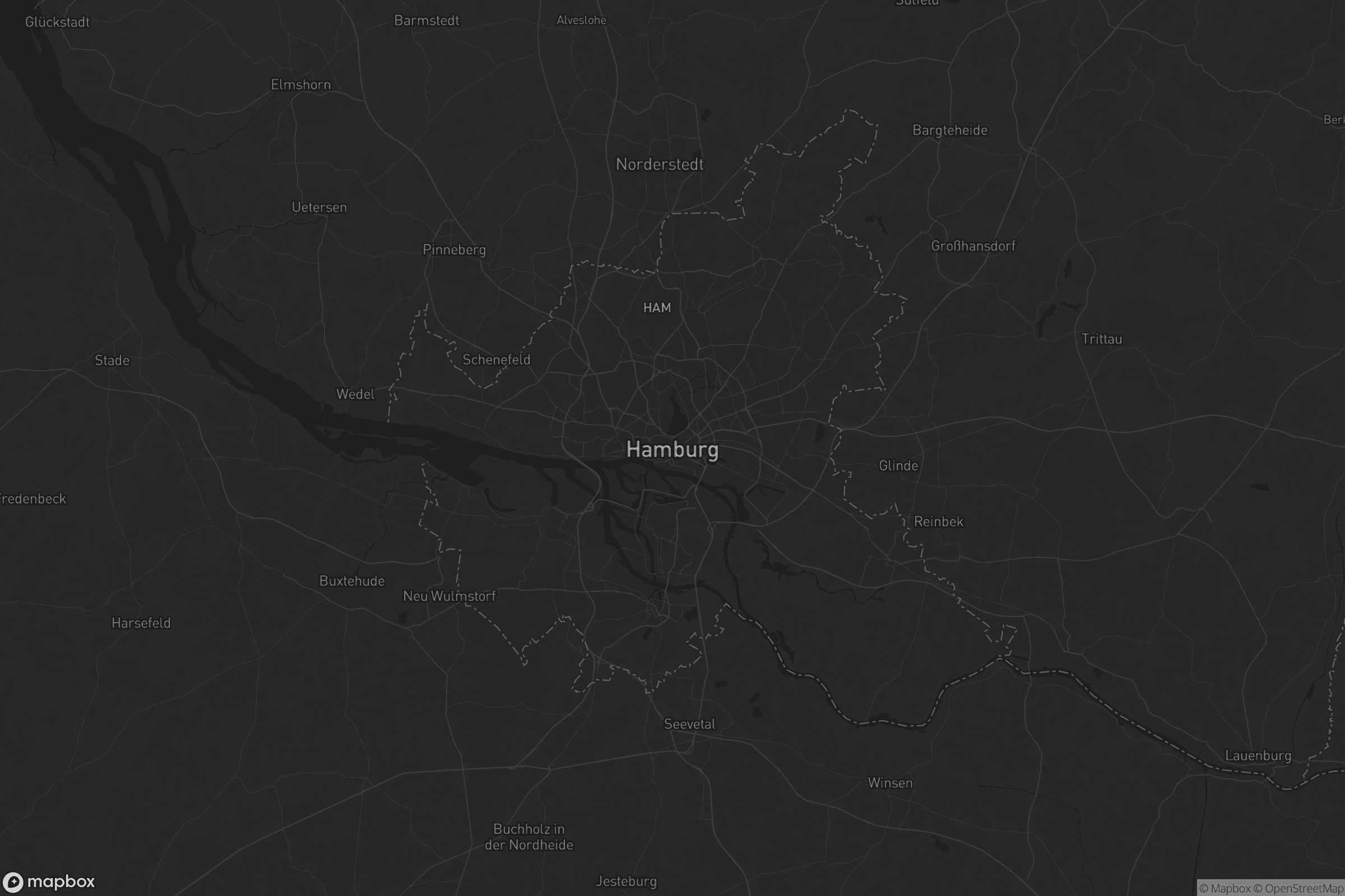 Karte von Hamburg