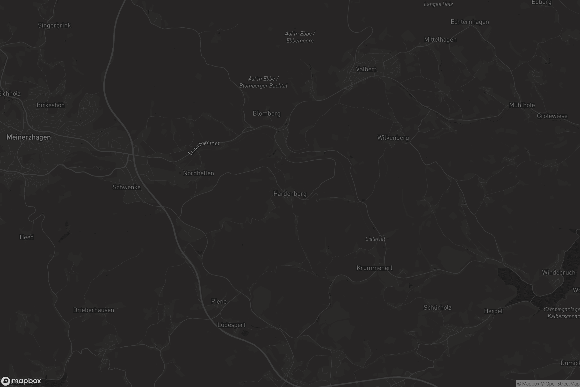 Karte von Hardenberg