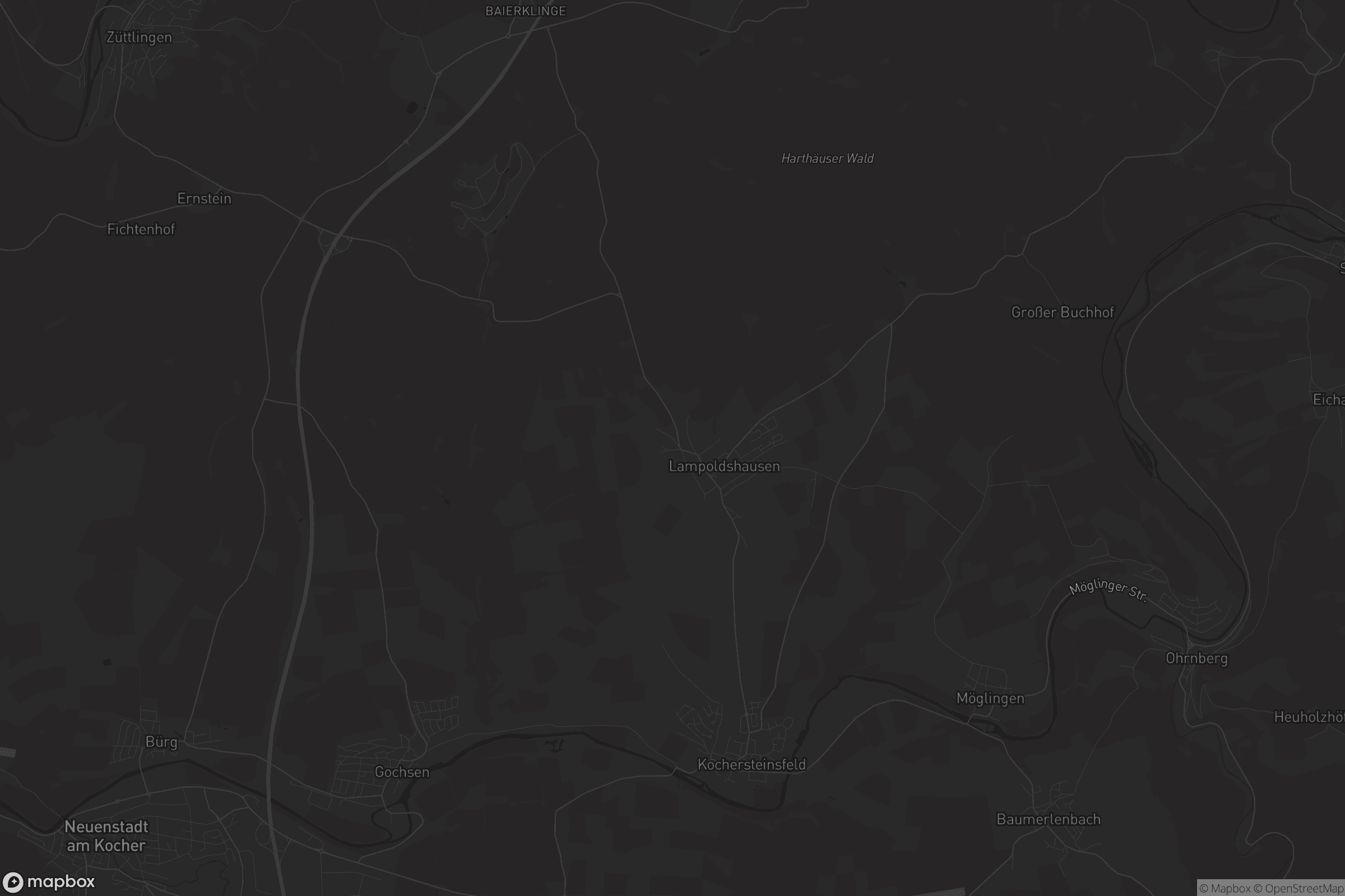 Karte von Hardthausen am Kocher