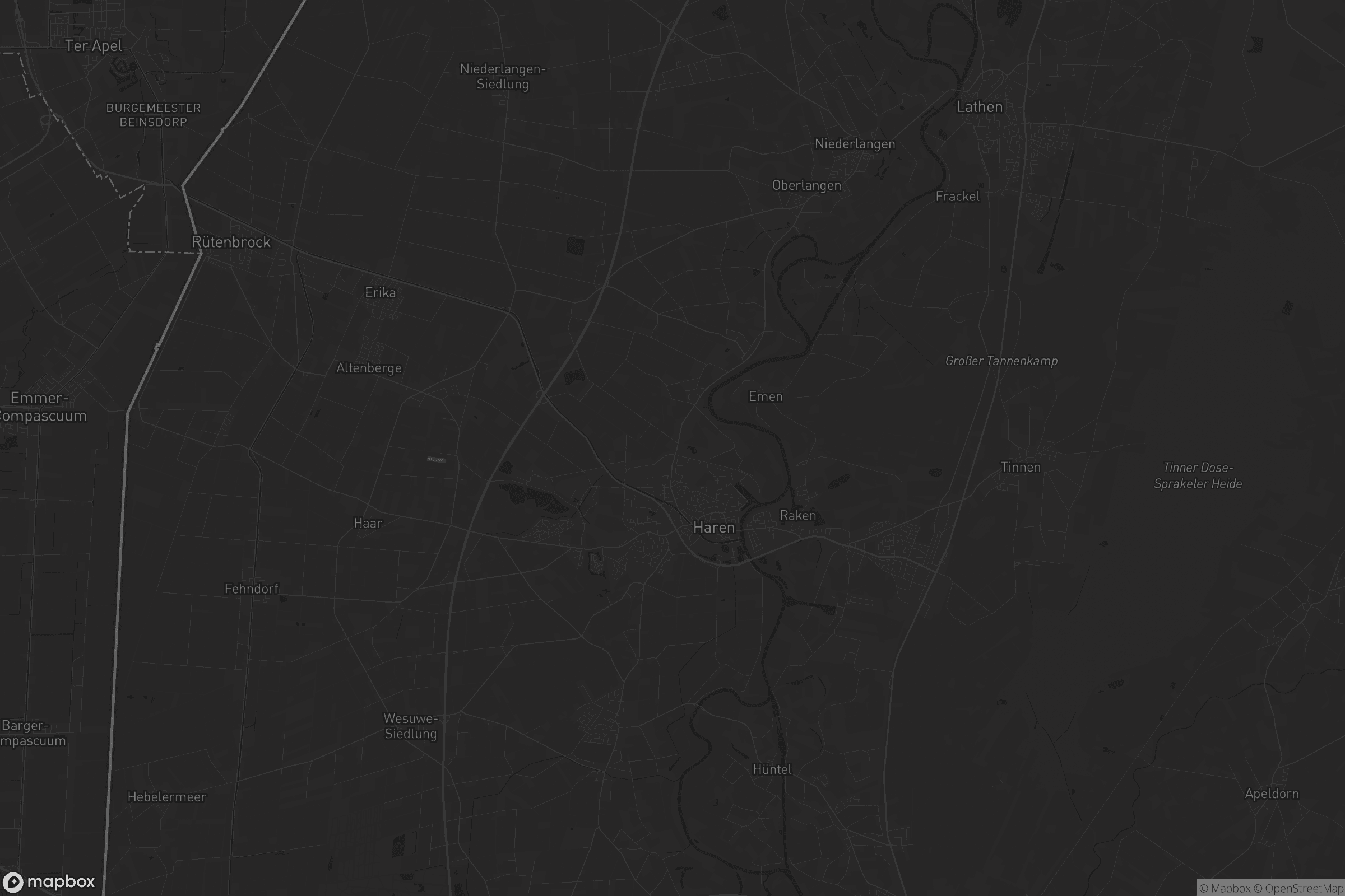 Karte von Haren (Ems)