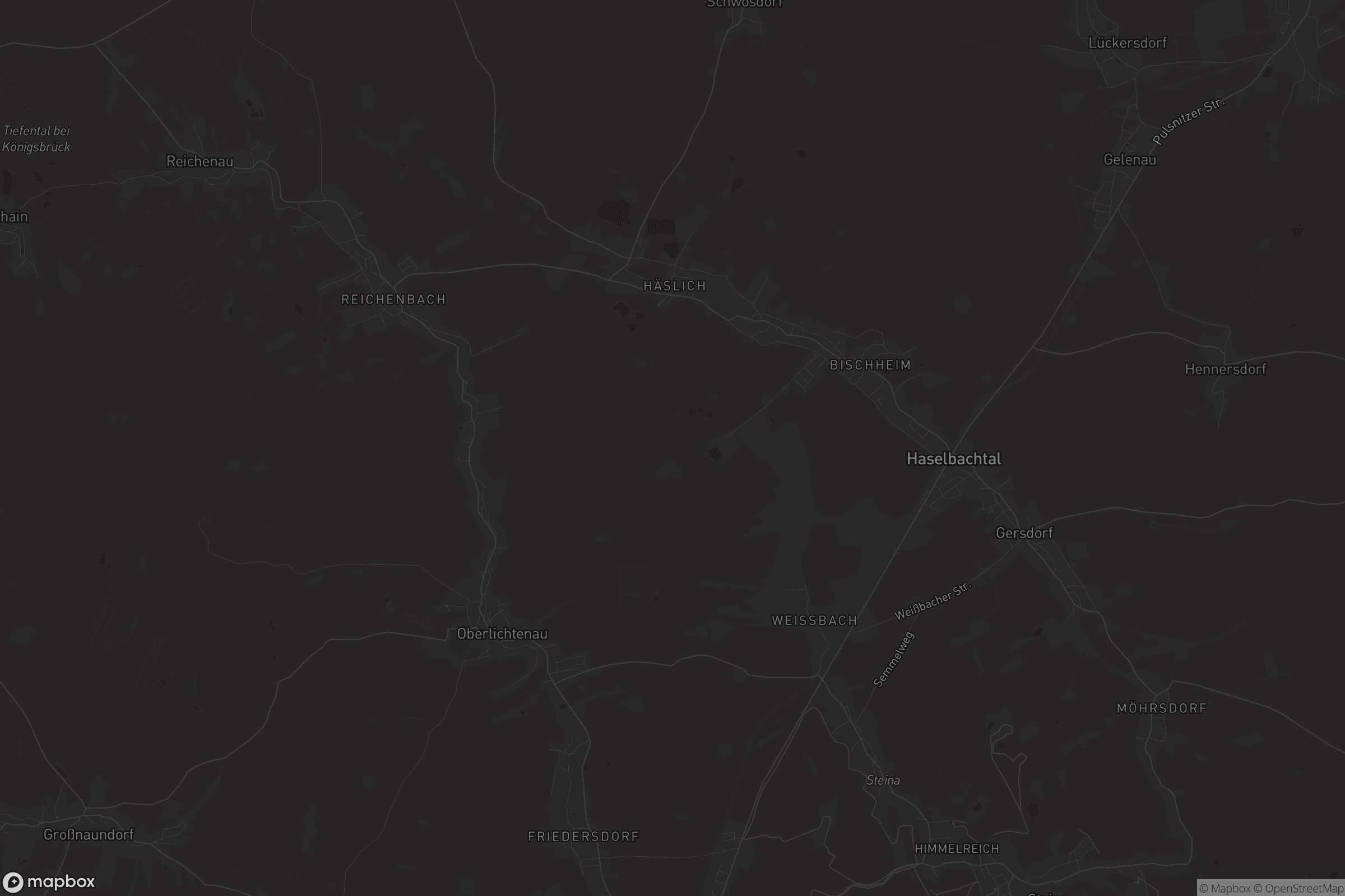 Karte von Haselbachtal