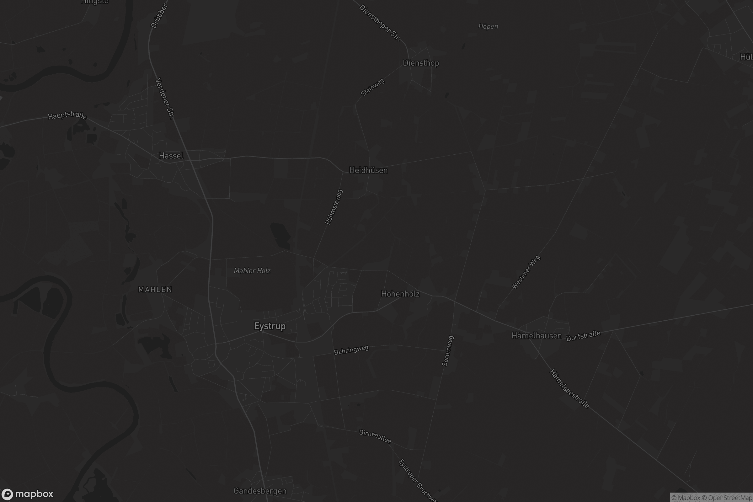 Karte von Hassel (Weser)