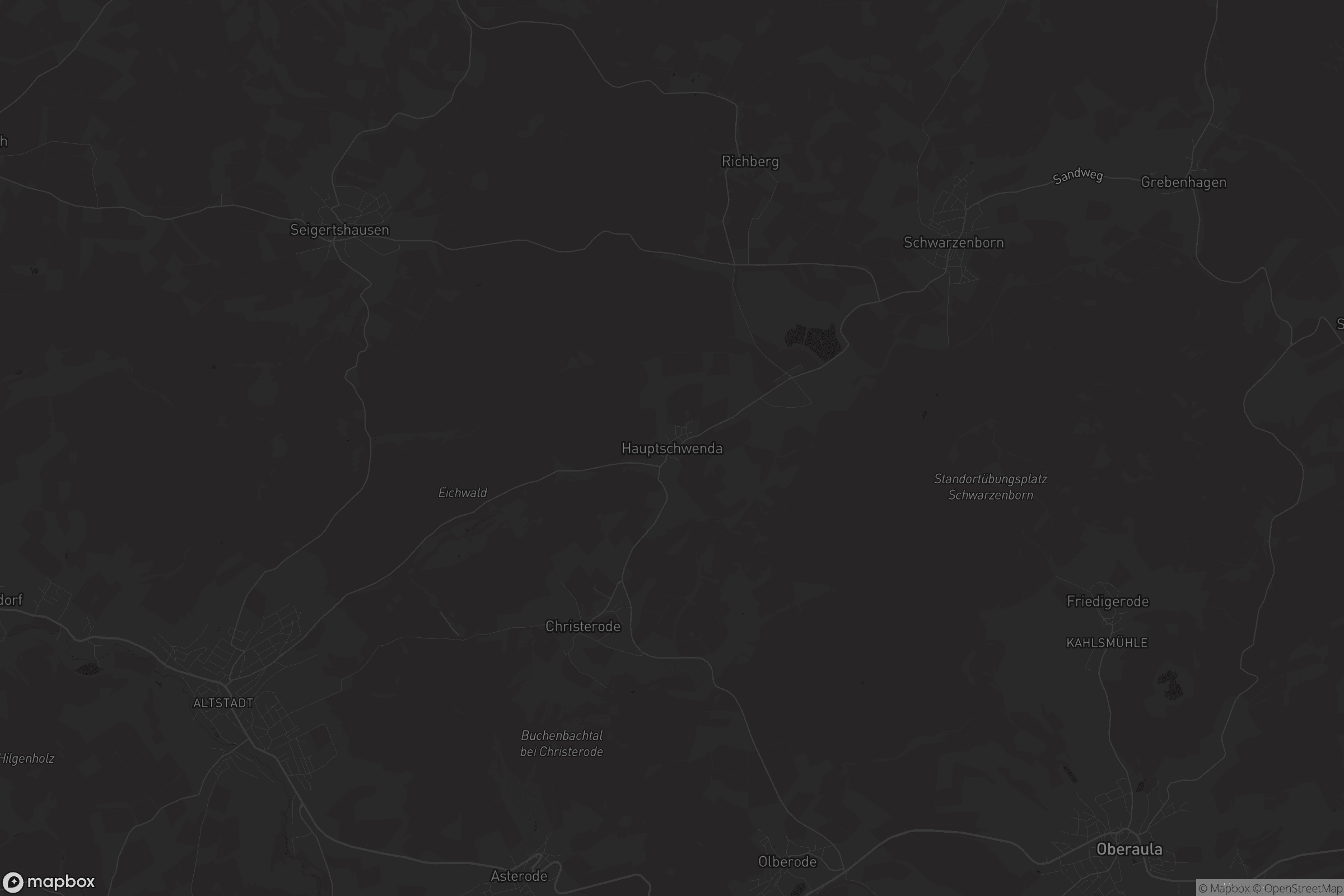 Karte von Hauptschwenda