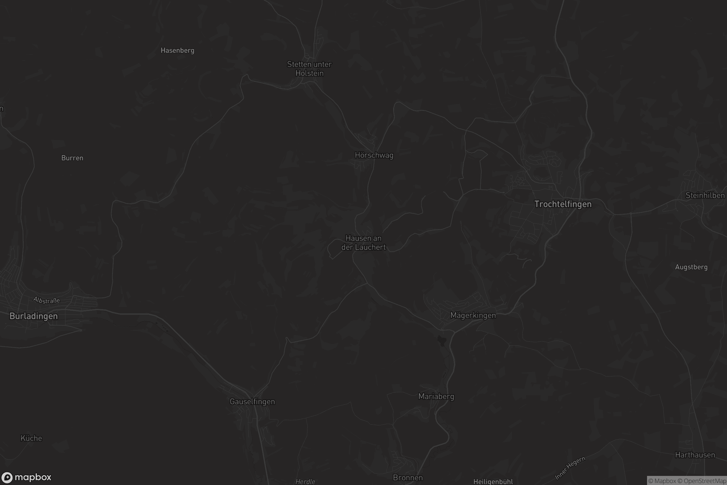 Karte von Hausen an der Lauchert