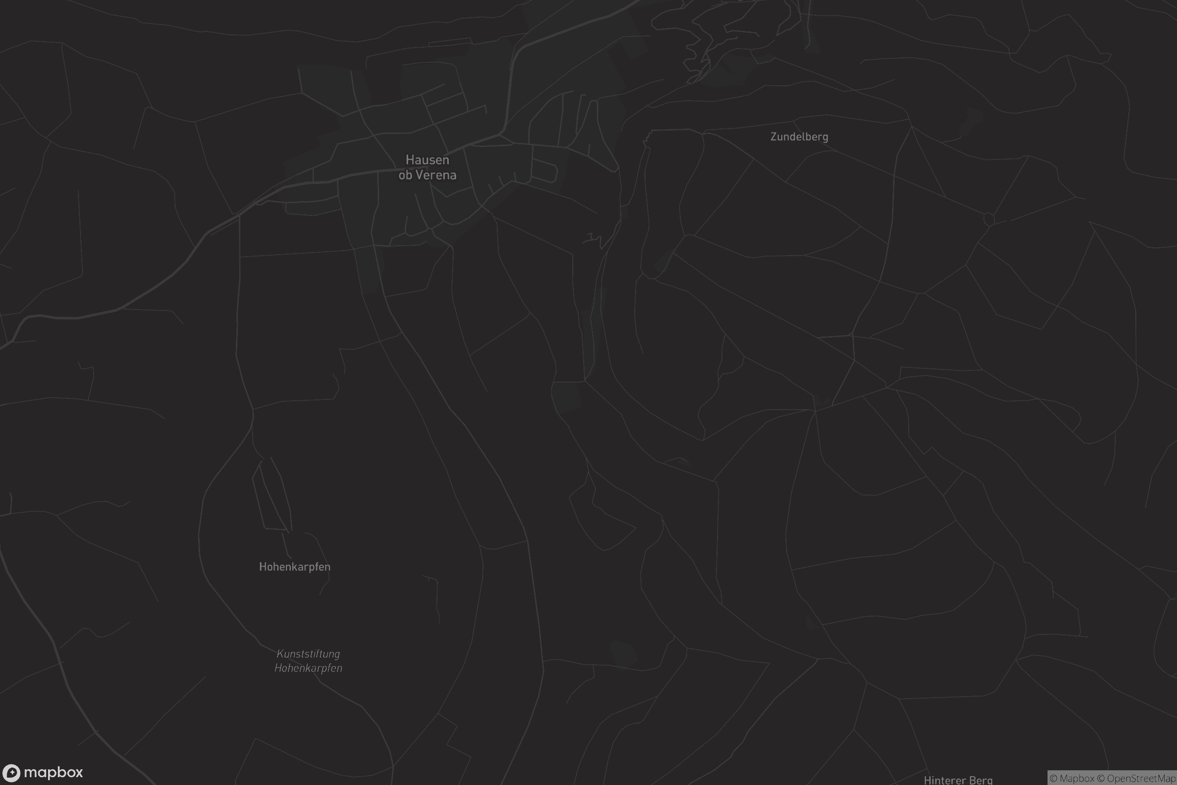 Karte von Hausen ob Verena