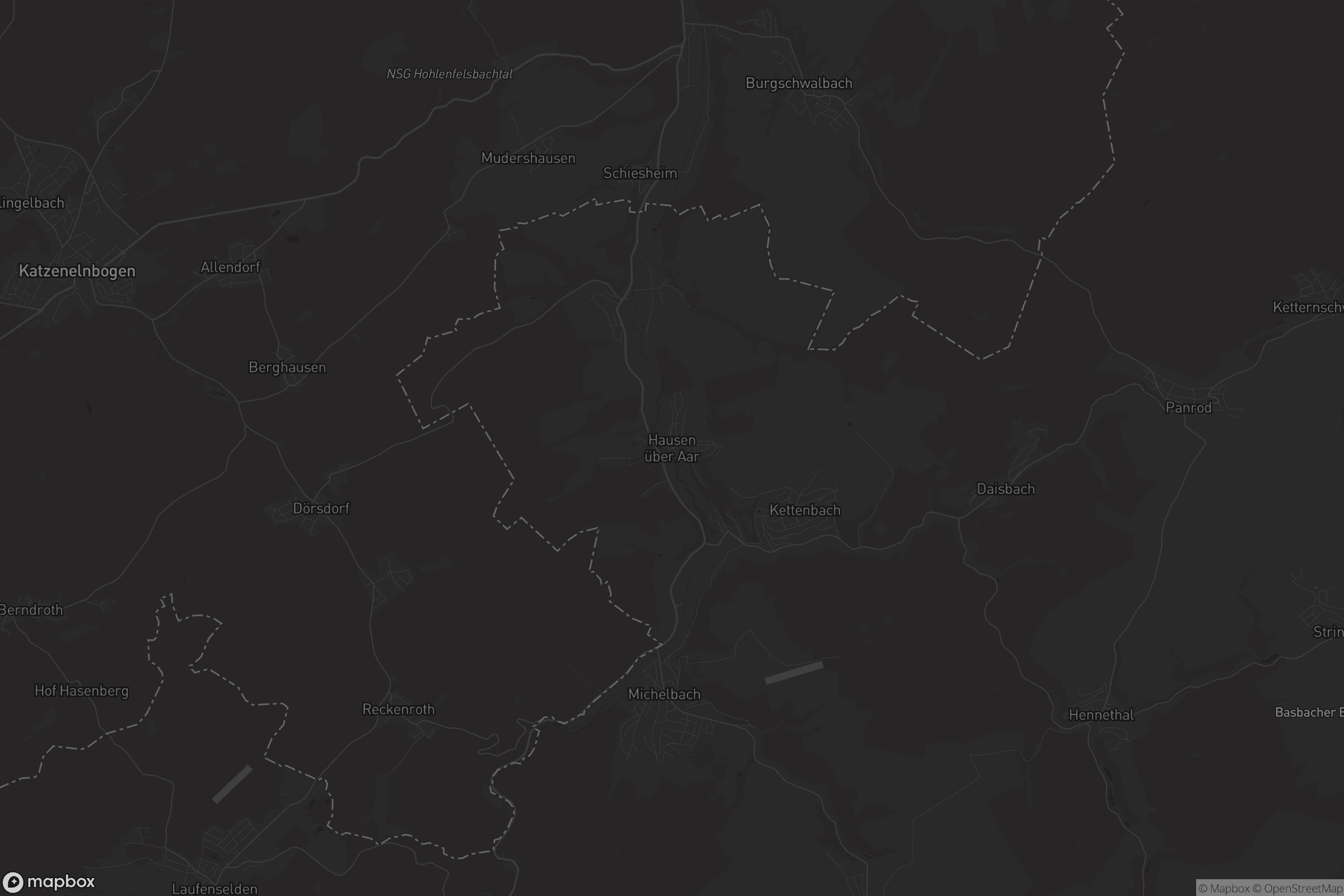 Karte von Hausen über Aar