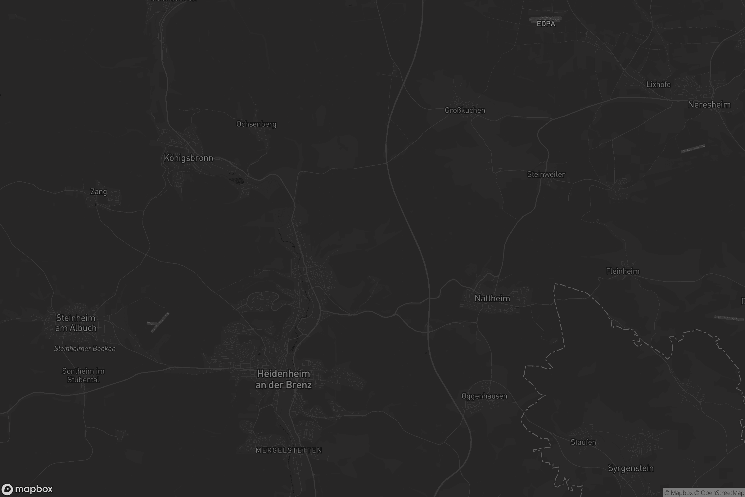 Karte von Heidenheim an der Brenz