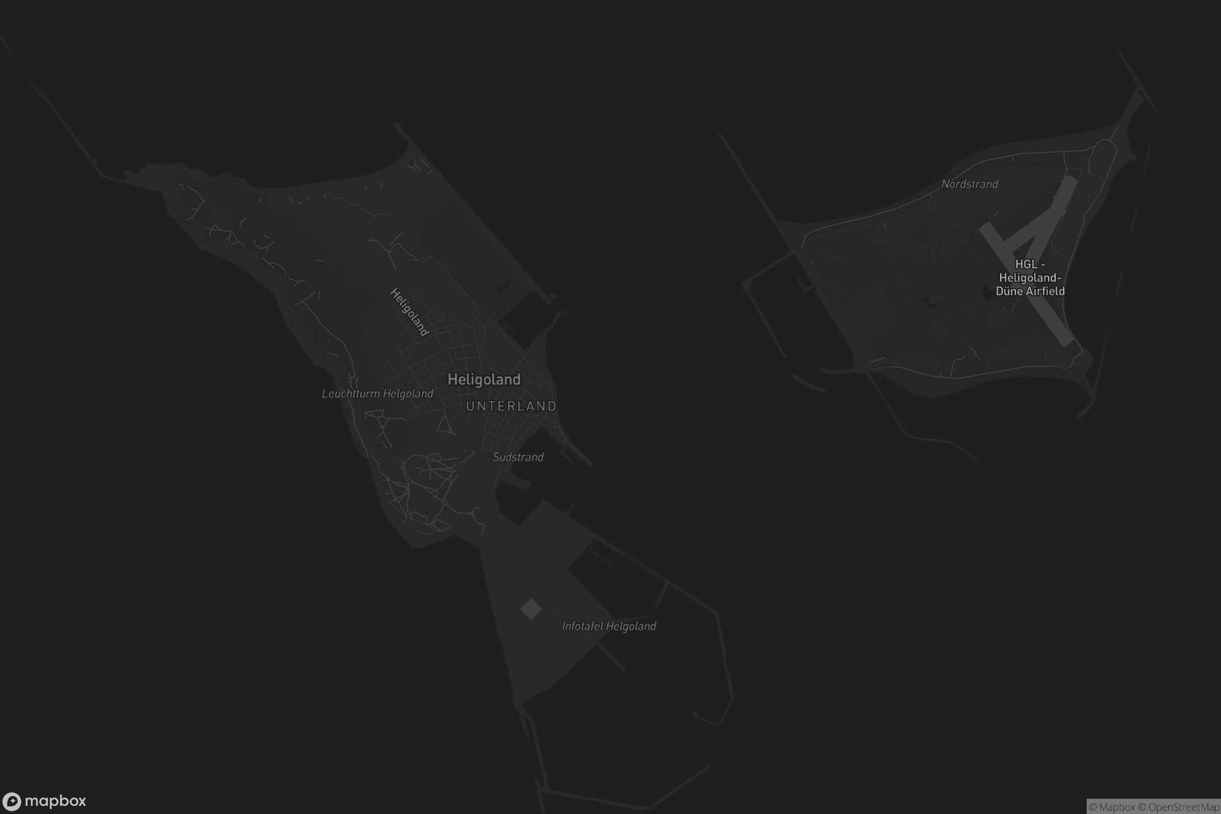 Karte von Helgoland