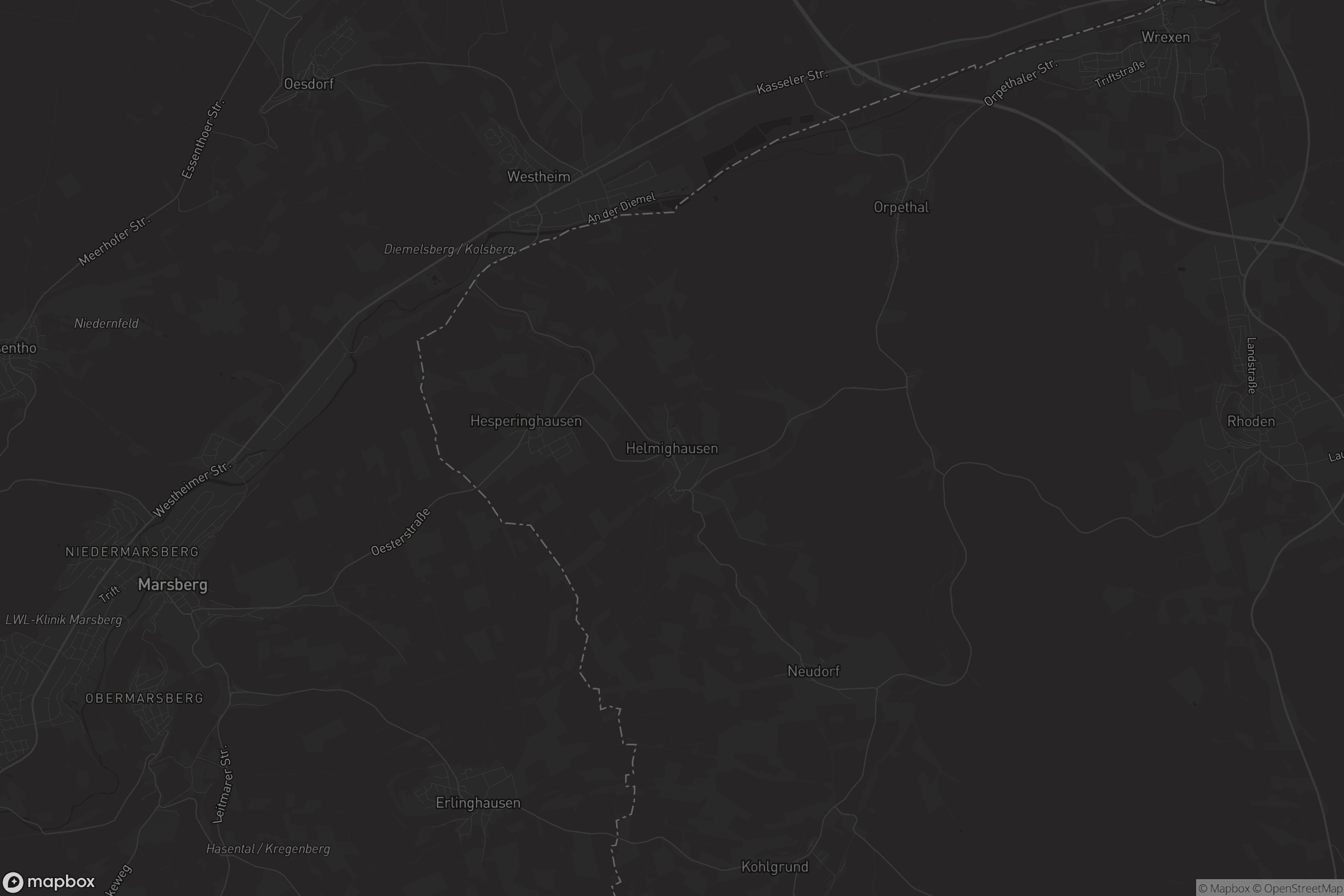 Karte von Helmighausen