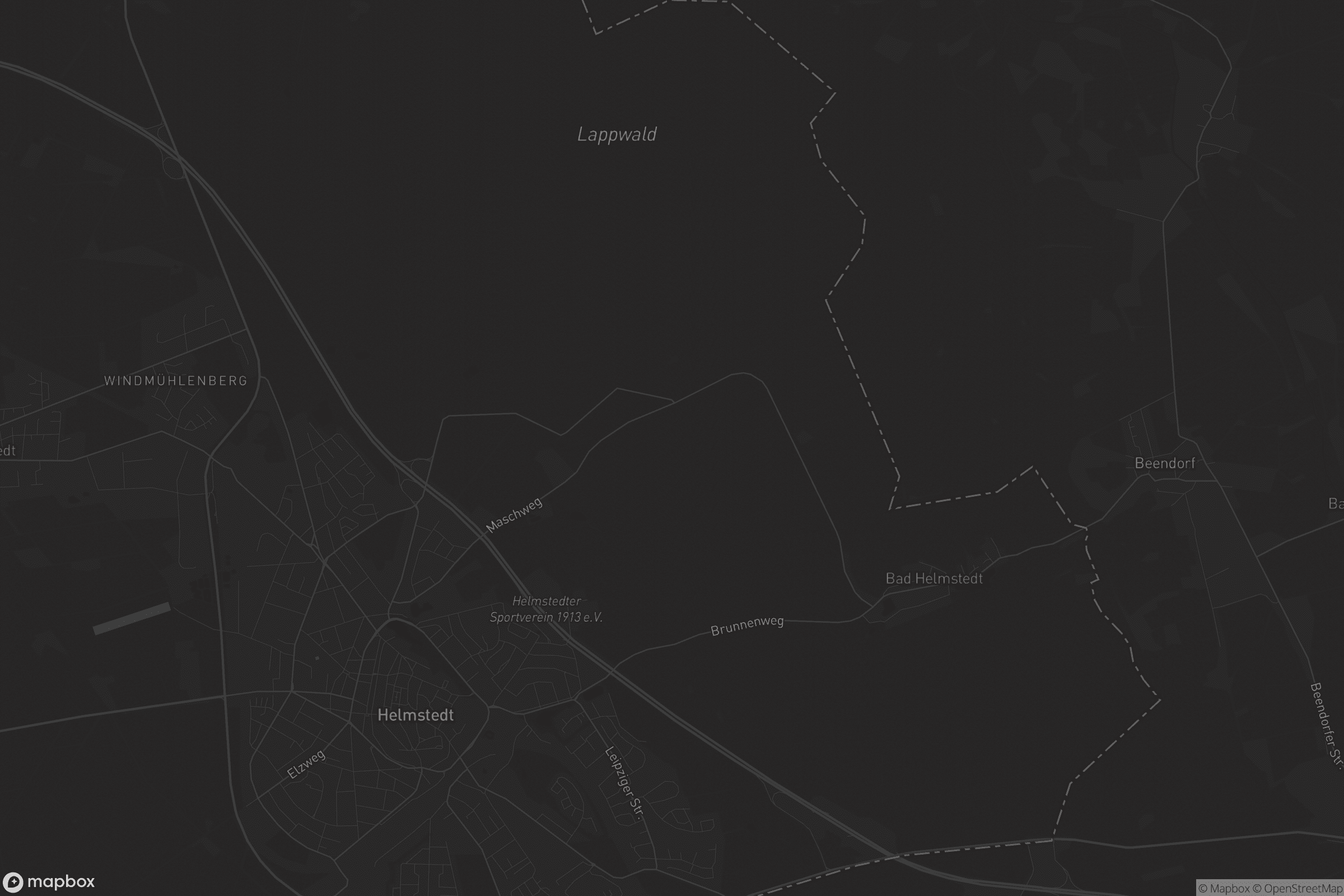 Karte von Helmstedt (gemeindefreies Gebiet)