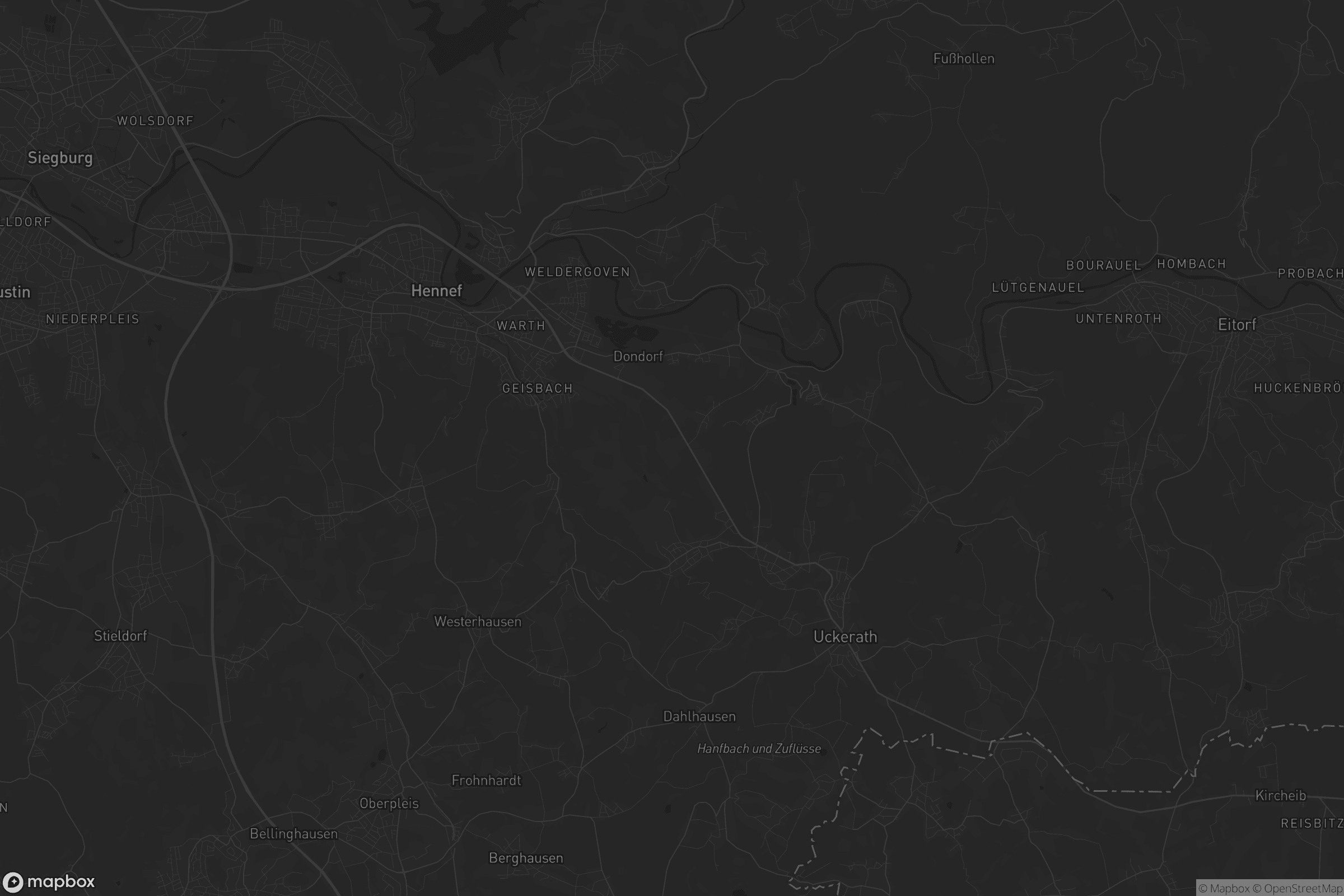 Karte von Hennef (Sieg)