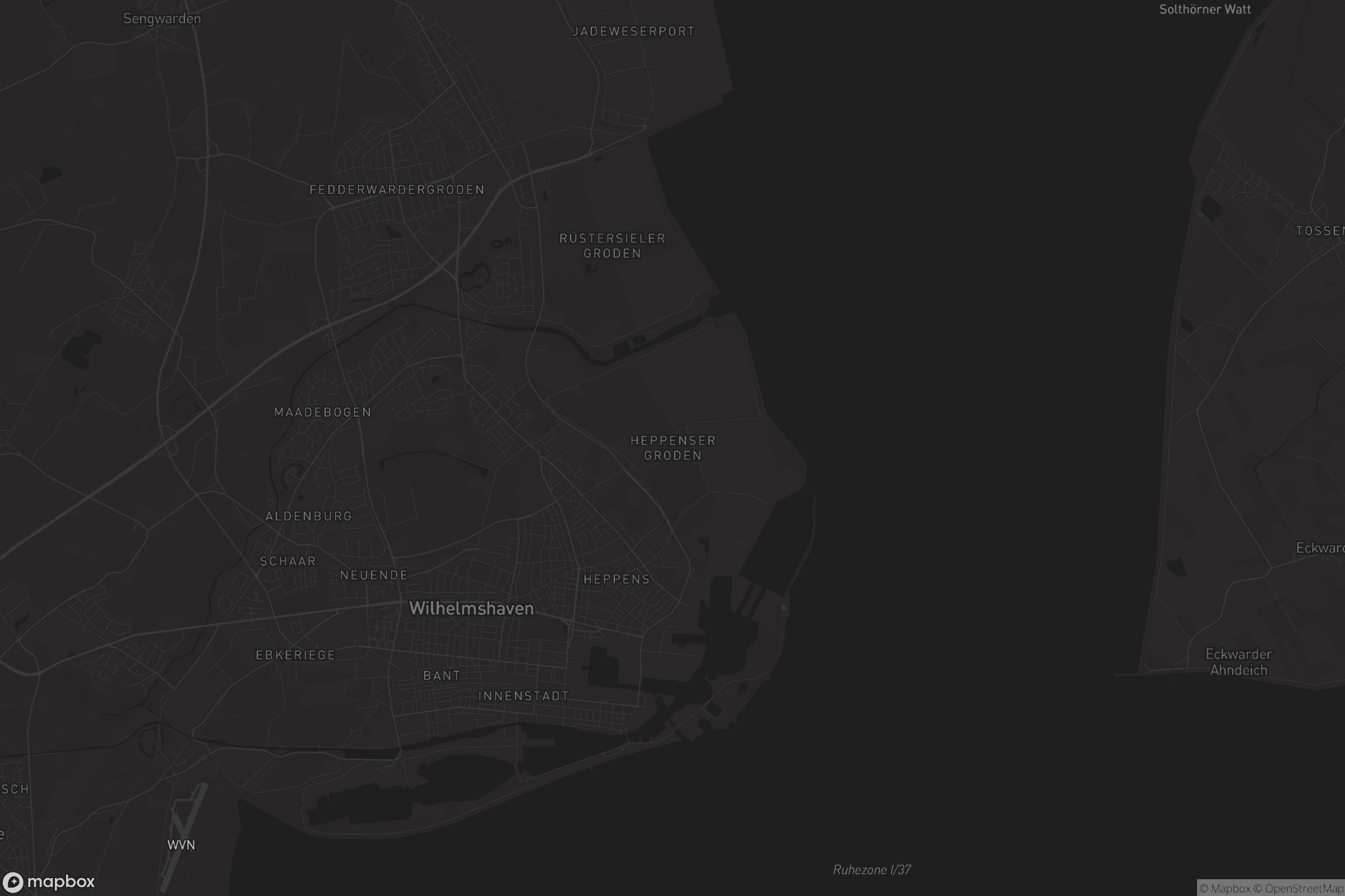 Karte von Heppenser Groden