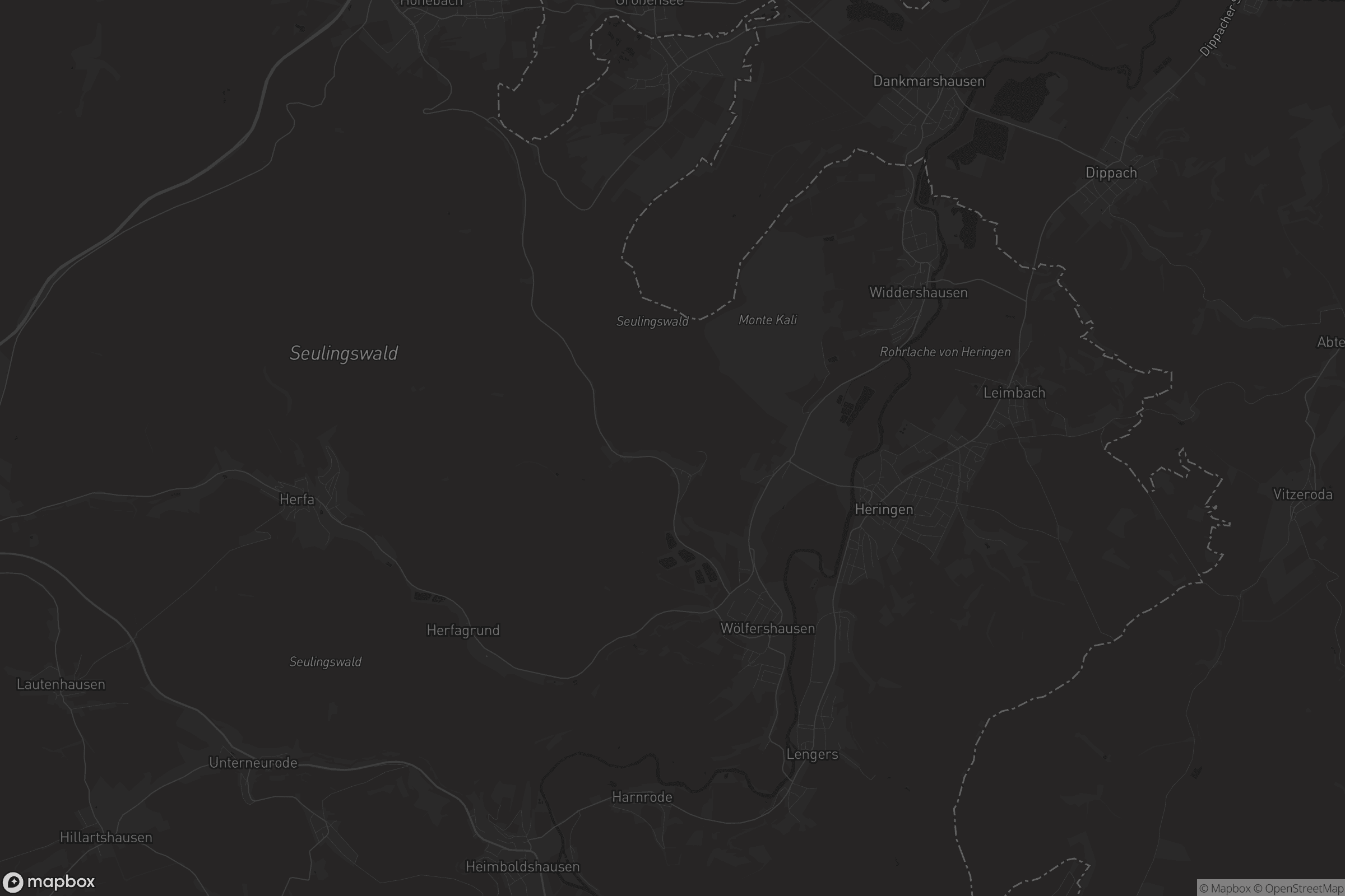 Karte von Heringen (Werra)