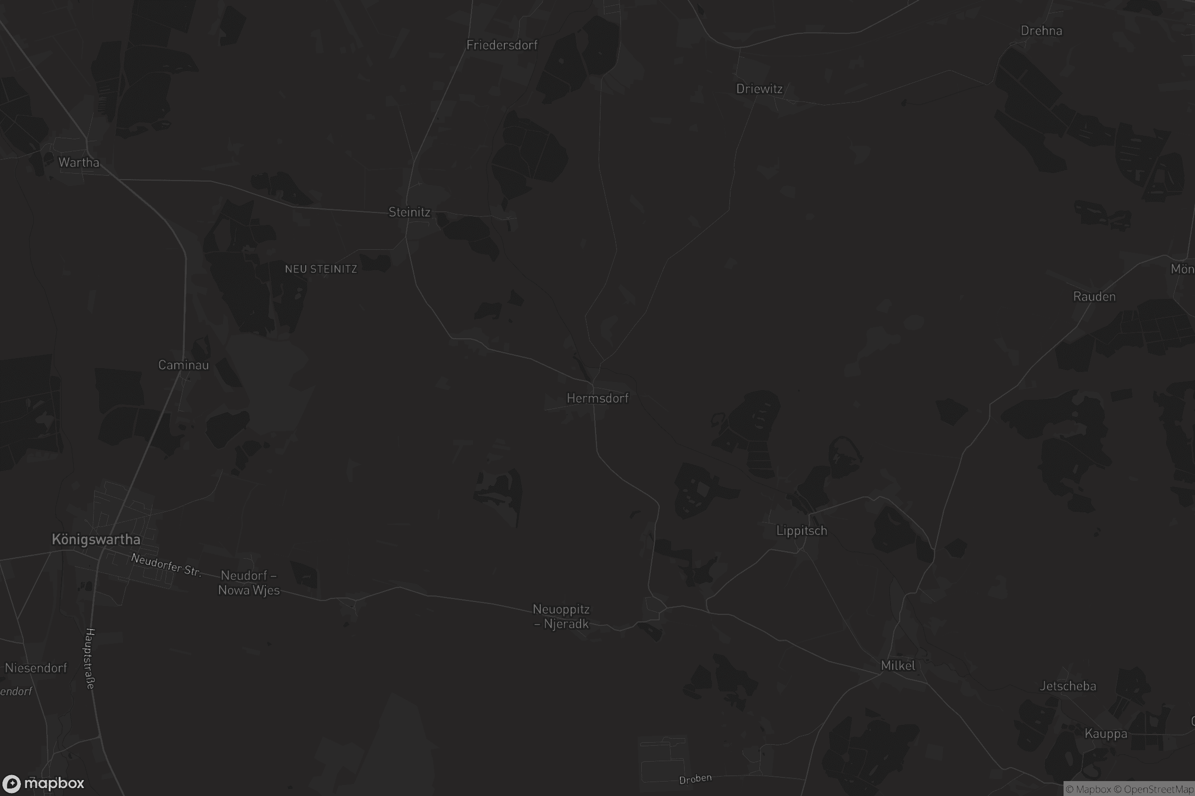 Karte von Hermsdorf/Spree - Hermanecy