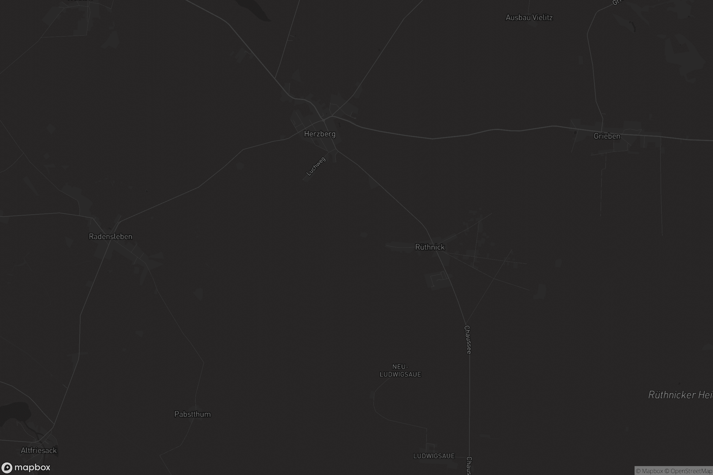 Karte von Herzberg (Mark)